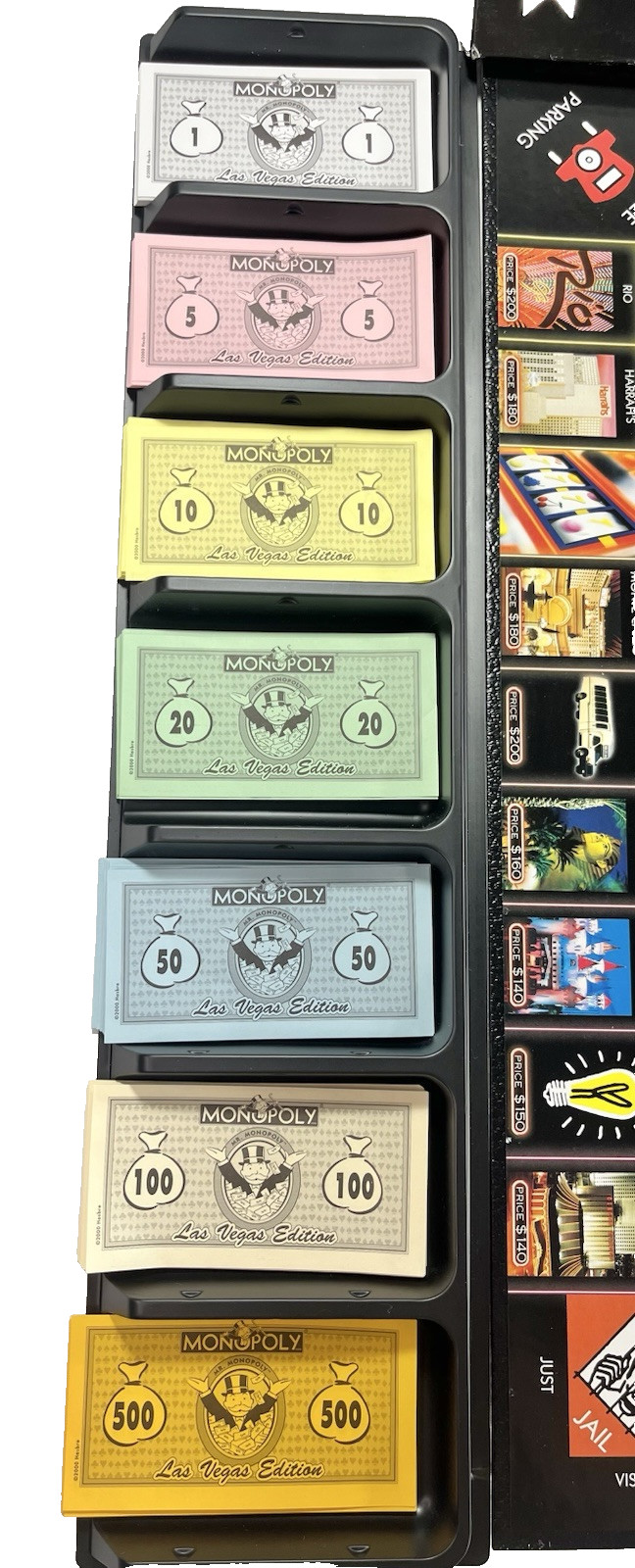 Monopoly Las Vegas Edition Parker Brothers Vintage 2000 Board Game Complete