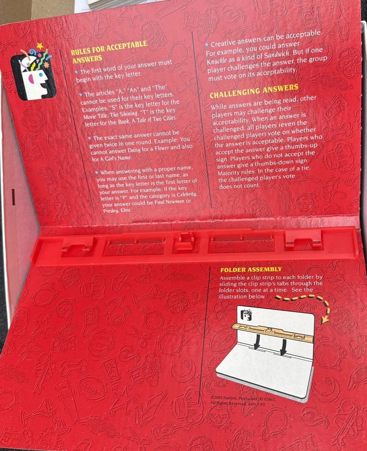The Game Of Scattergories By Parker Brothers Complete