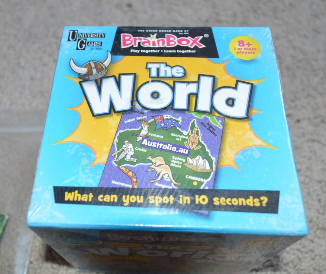 THE WORLD The Brain Box Memory Game 2018 Edition New Never Used Sealed