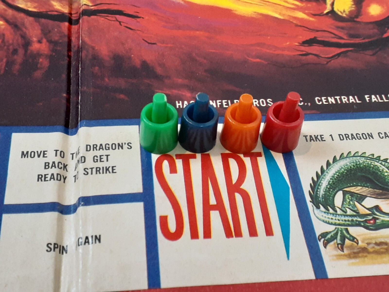 The Singing Bone Dragon Board Game Hassenfeld Hasbro Vintage 1962 Fantasy 125