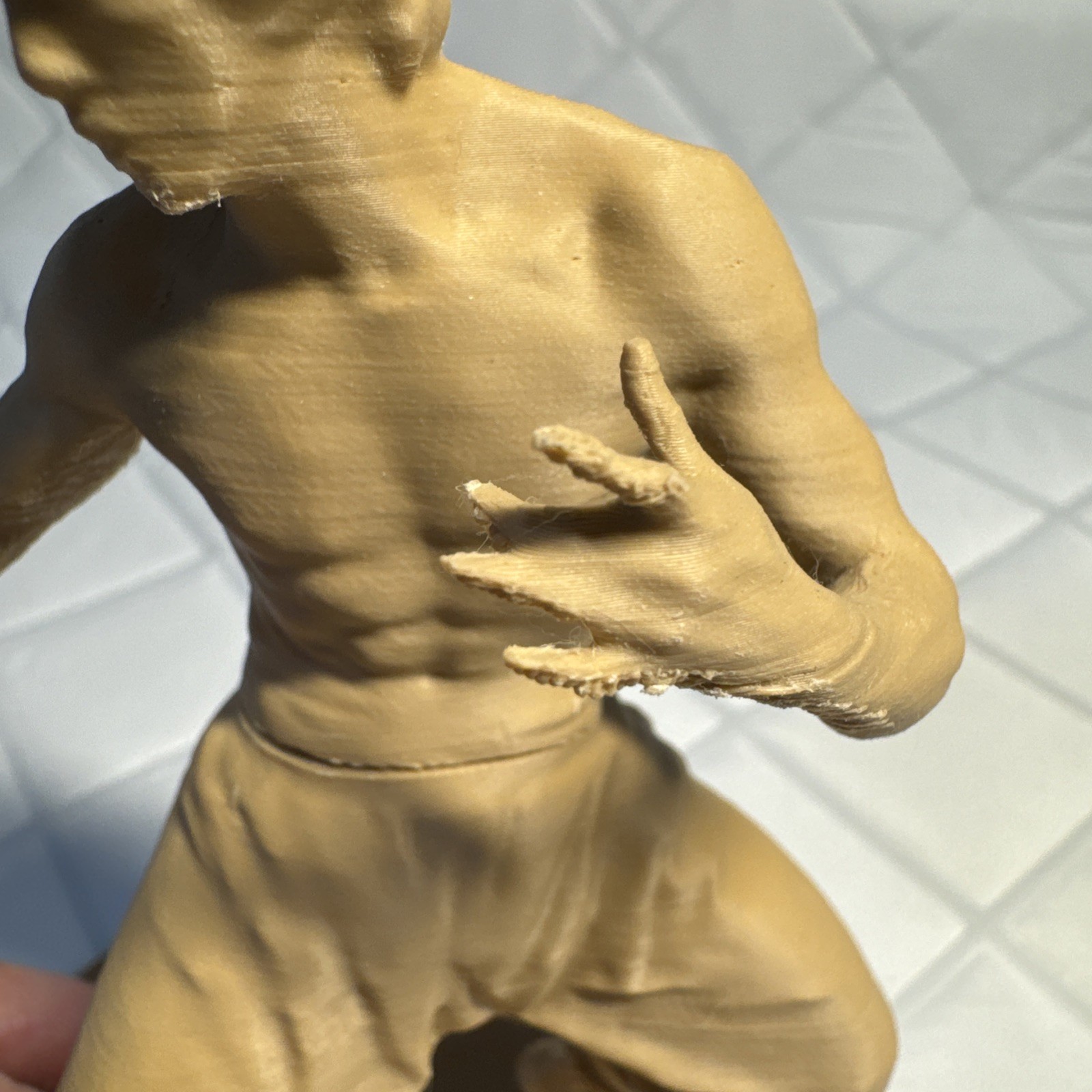 Bruce Lee Expansion: Bruce Lee Miniature Flawed 3D Rough Print Unpainted