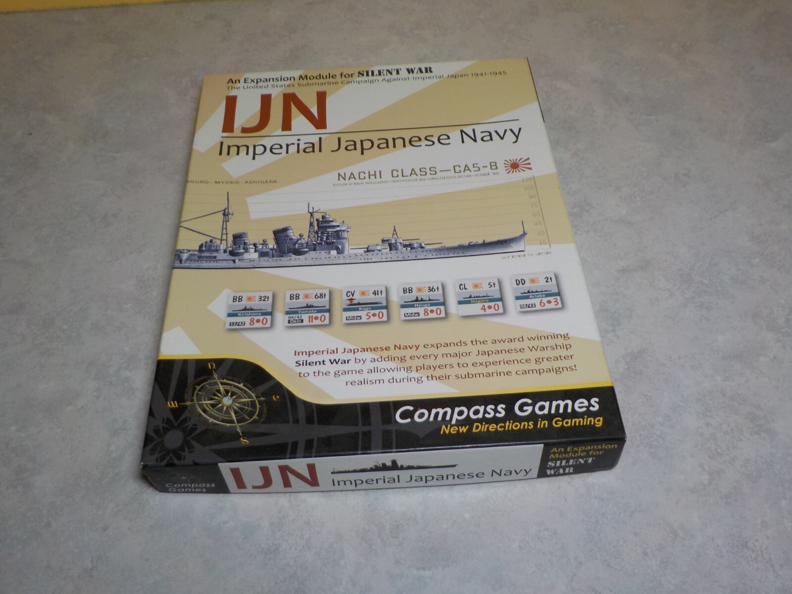 COMPASS GAMES IMPERIAL JAPANESE NAVY WWII UNPUNCHED COMPLETE GAME 1014
