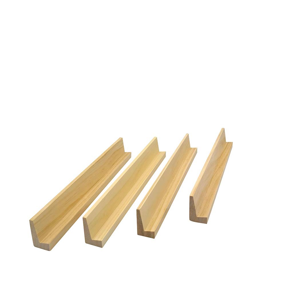 Yuanhe Wooden Domino Trays Set of 4,Wood Domino Racks, Domino Holders for Dom…