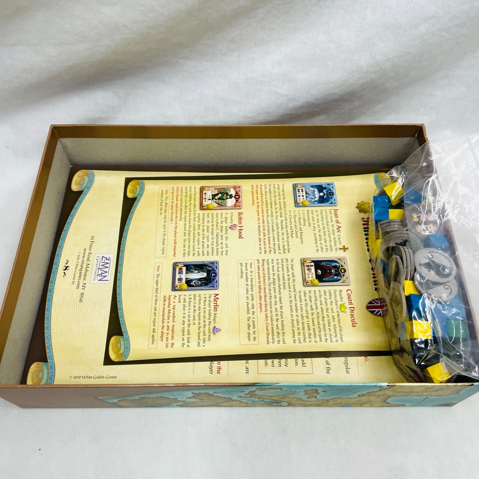 Rattus Board Game +Pied Piper Expansion Z-Man Games 2010 NM/NM