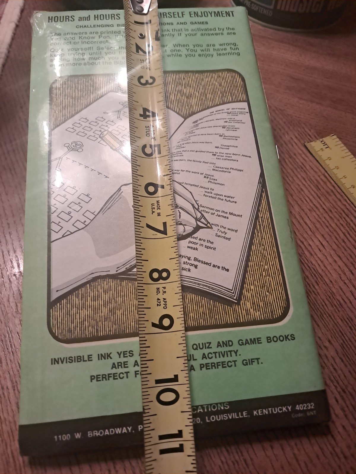 Lee Publications Sealed Yes & Know Bible New Testament Quiz Book Invisible Ink