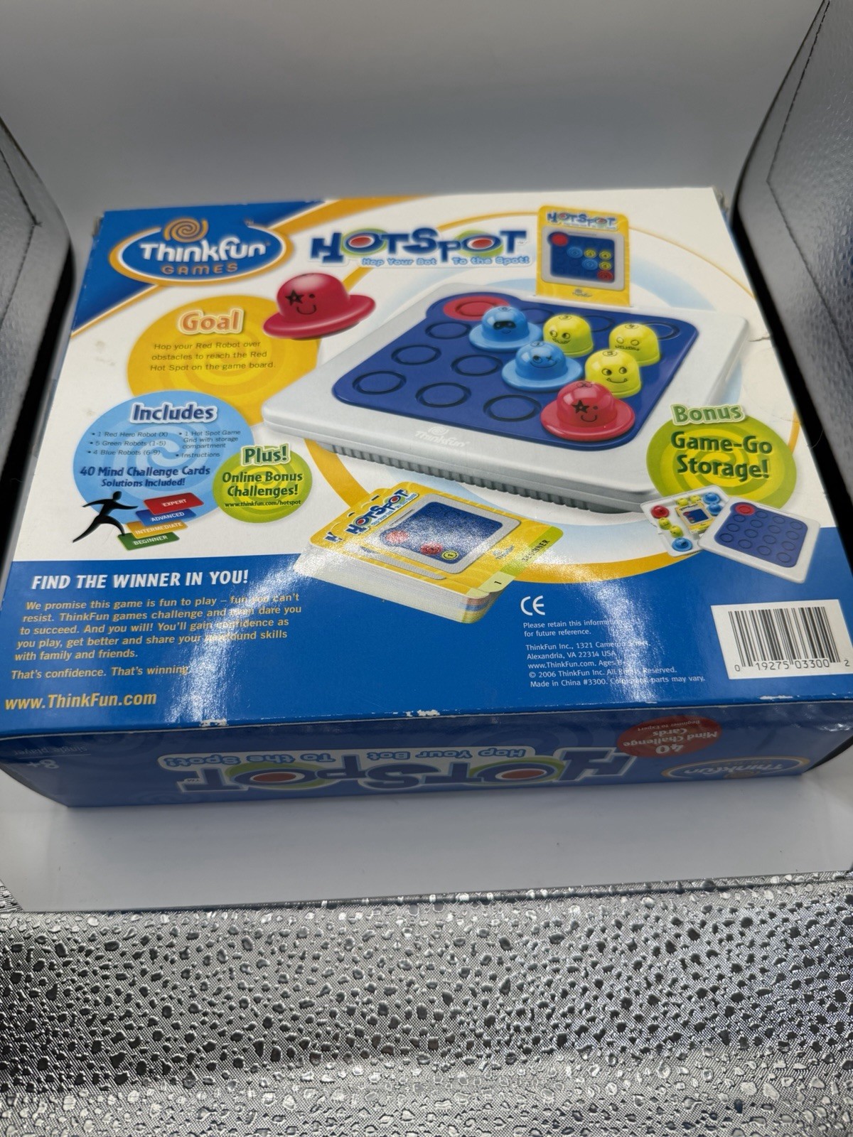 ThinkFun Hot Spot Game Complete 40 Challenges Logic Puzzle Game Ages 8+