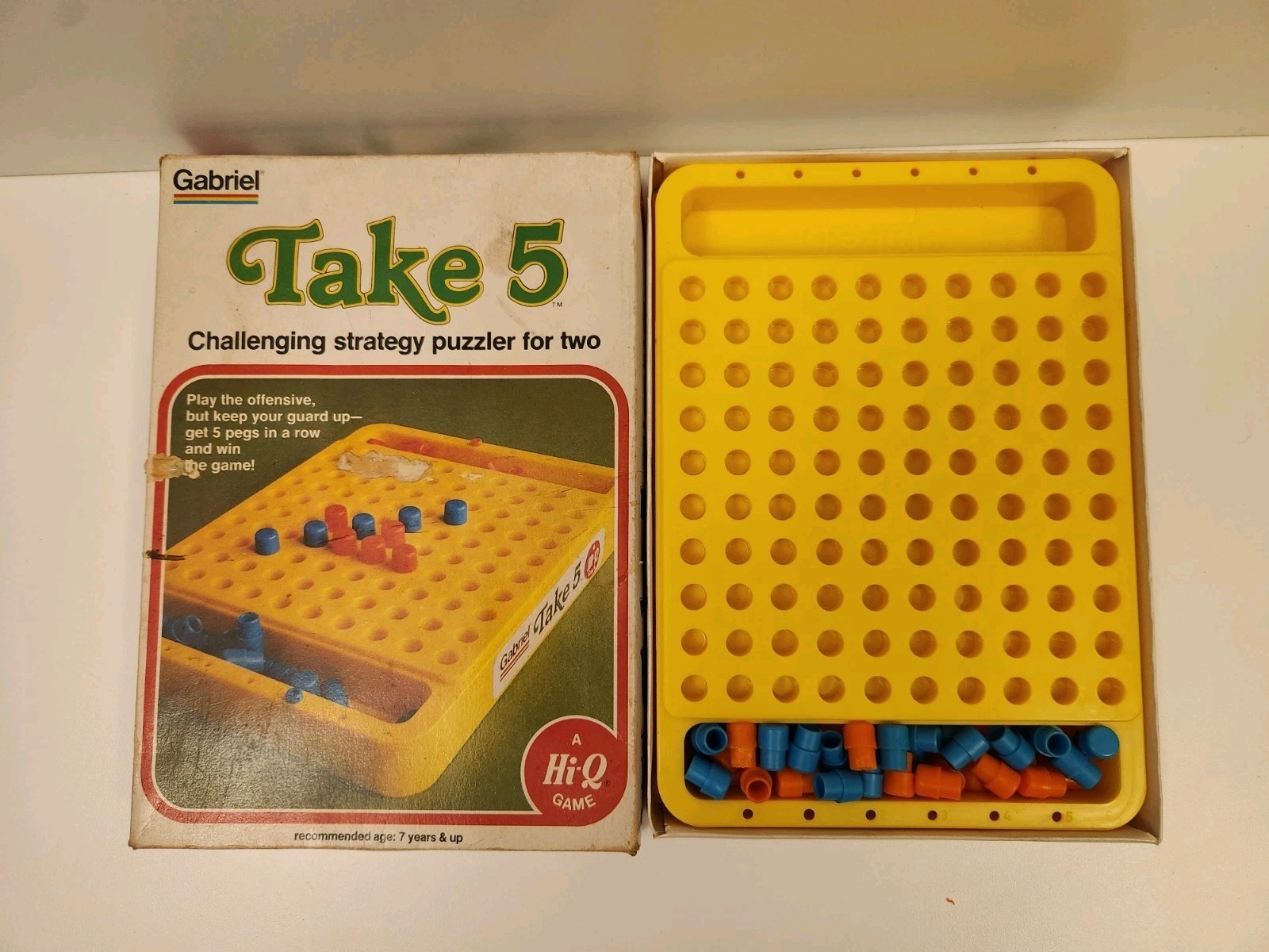 Vintage 1988 Pressman Think Through Game 100% Complete Match 4 Take 5