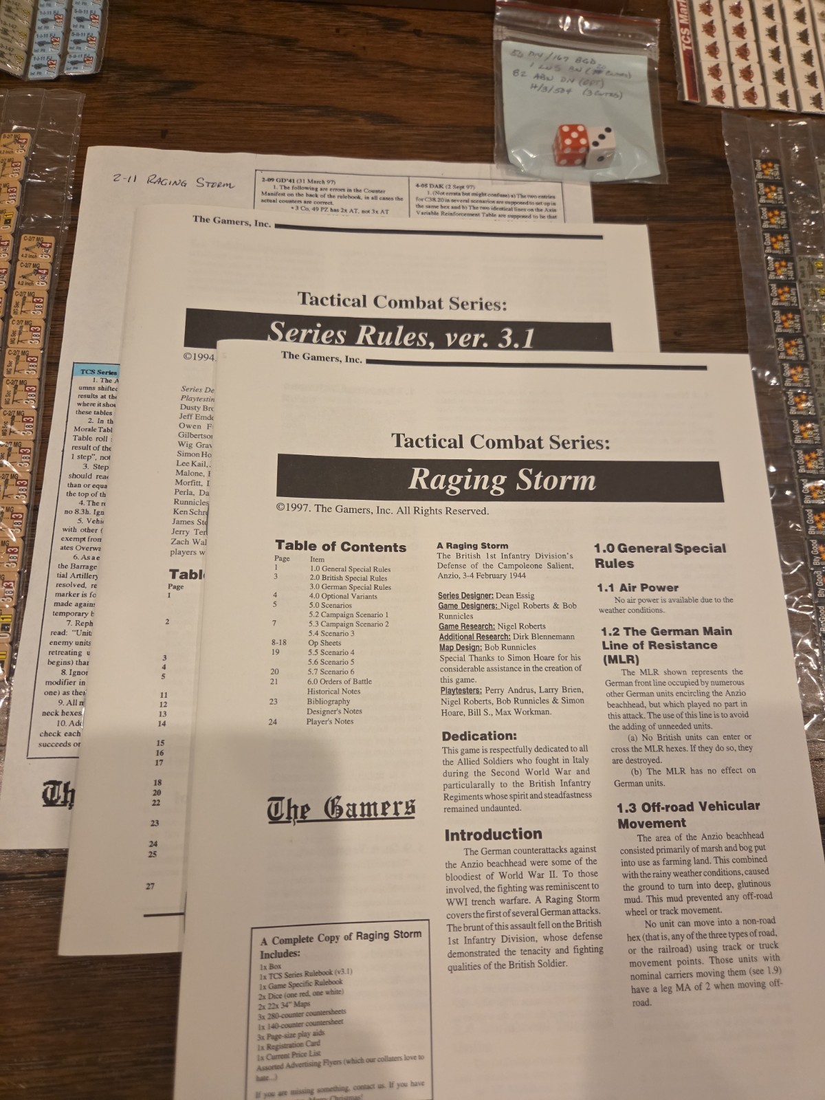 The Gamers Tactical Combat Series A Raging Storm 1997 Wargame