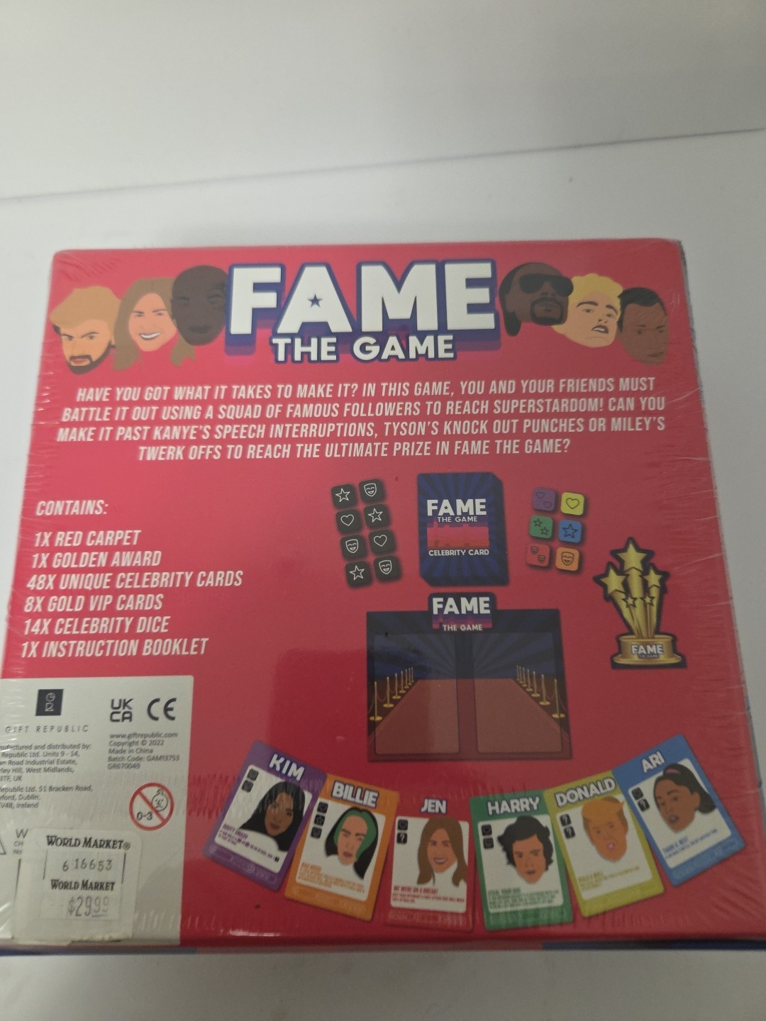 Fame The Game Family game 2-6 Players party BRAND NEW SEALED GAME