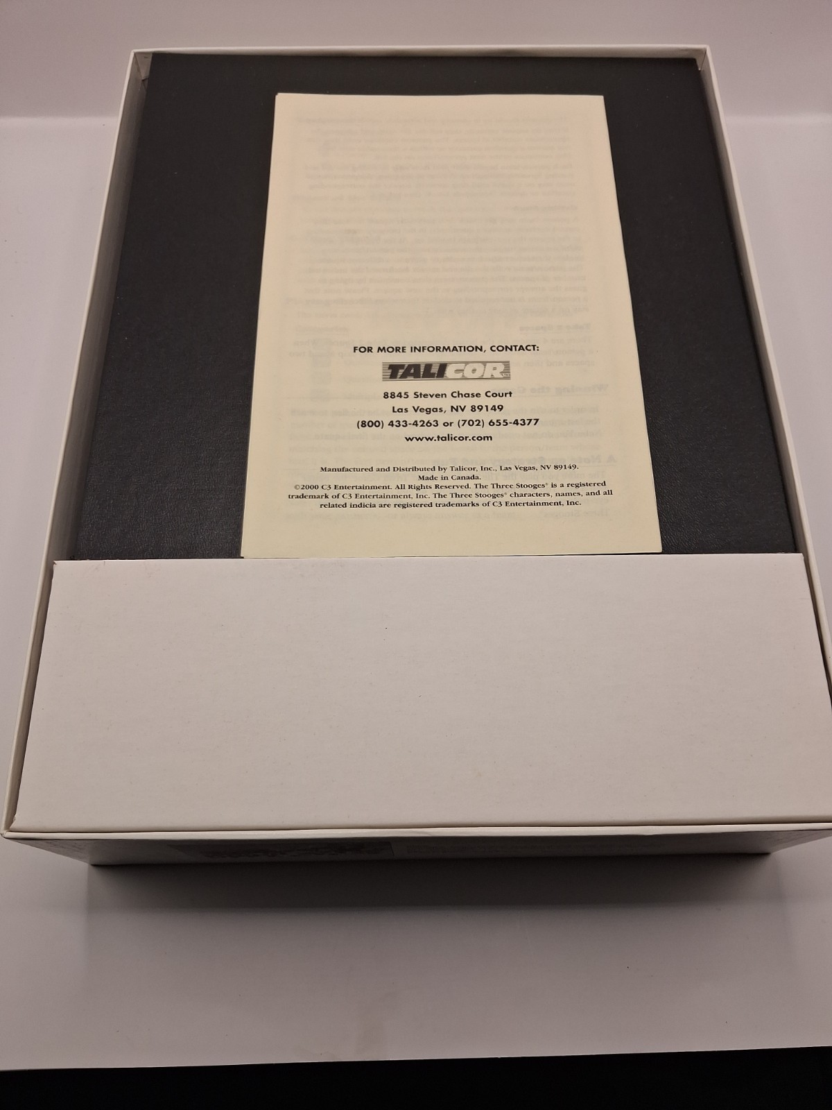 The Official Three Stooges Trivia Game 2000 By Talicor Mo Larry Curly Nyuk Nyuk