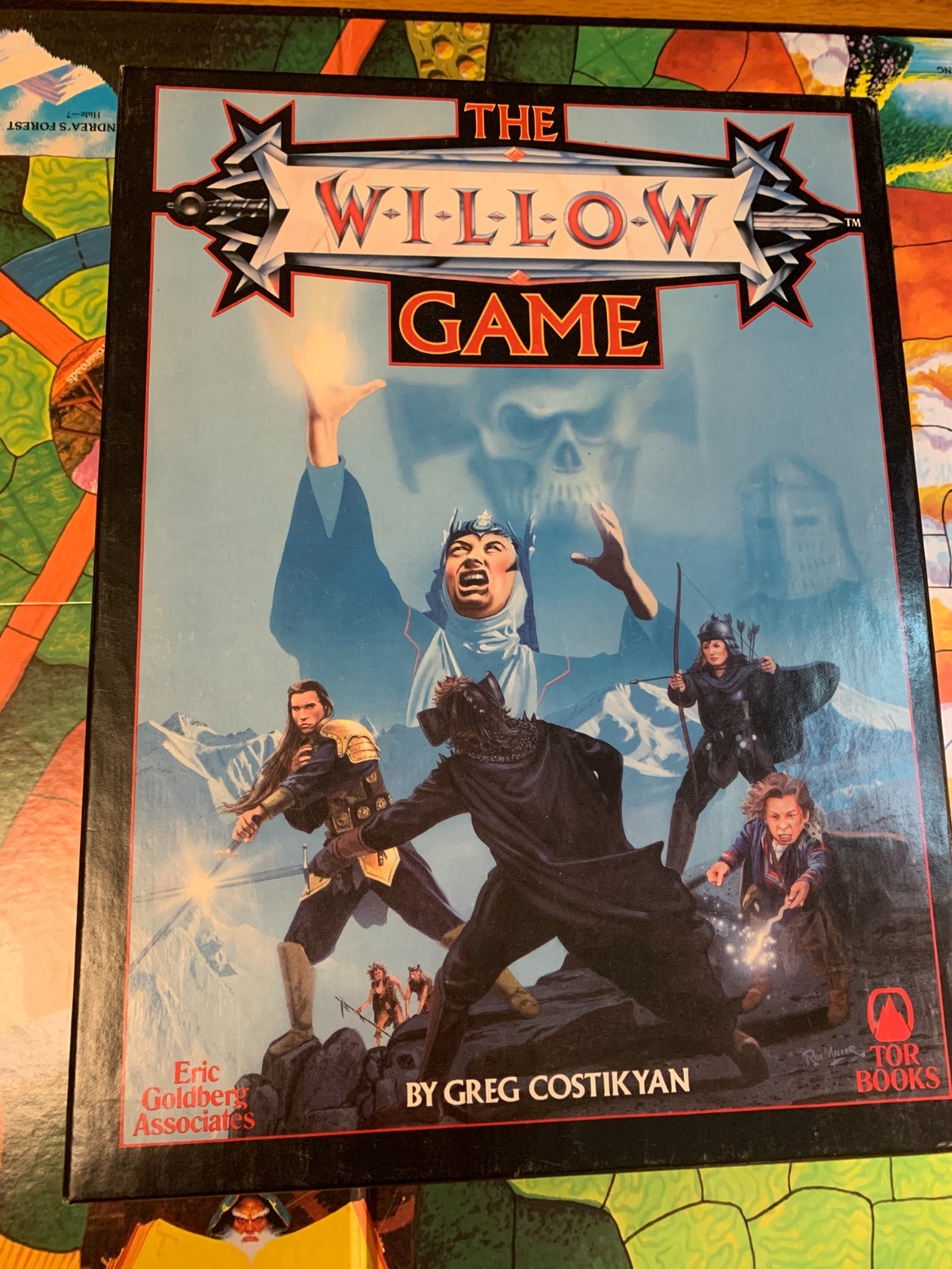 The WILLOW Board Game Lucas Films Greg Costikyan Tor Books 1988
