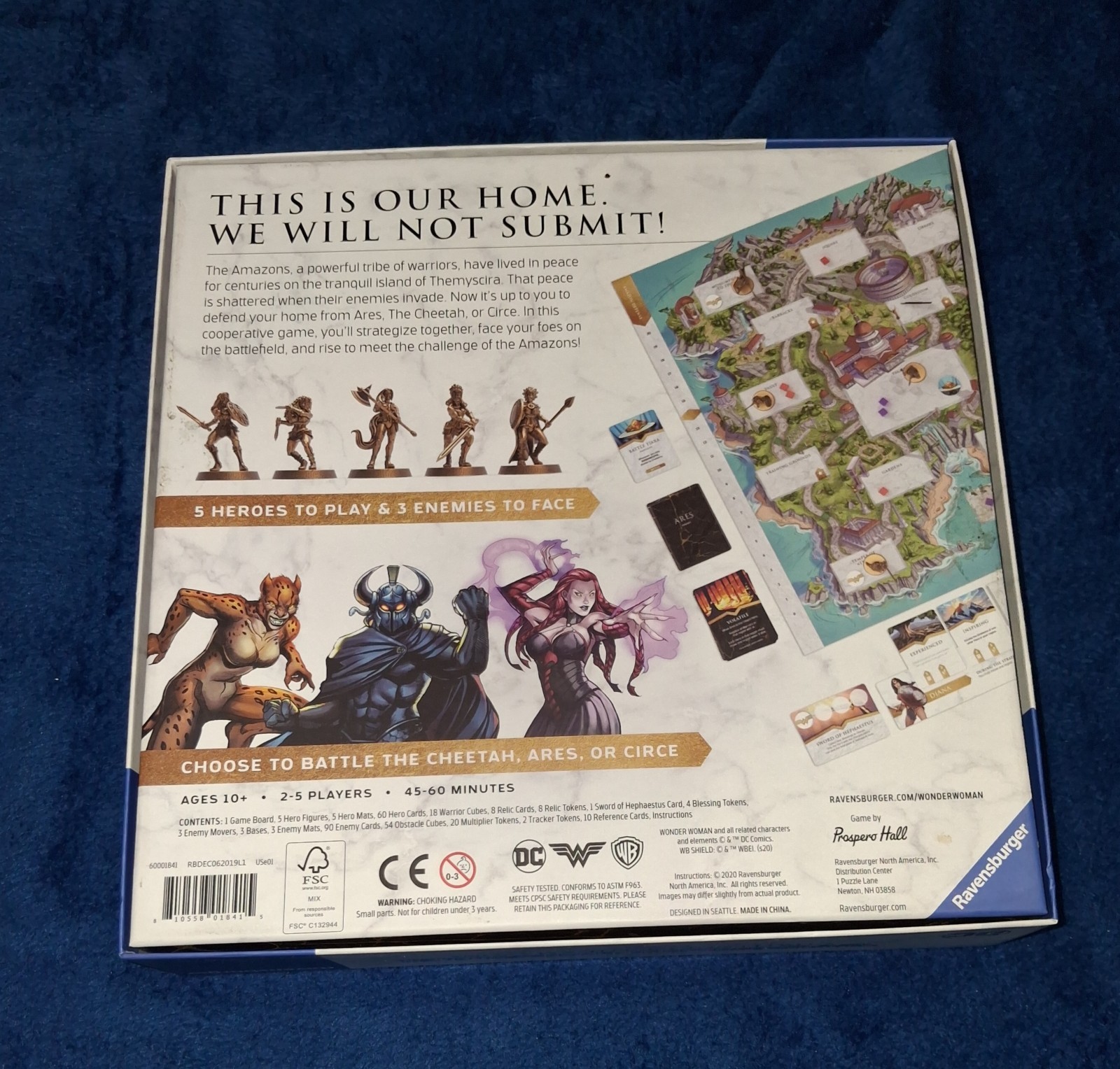 Wonder Woman Challenge of The Amazons Board Game. Everythings There. Good Shape