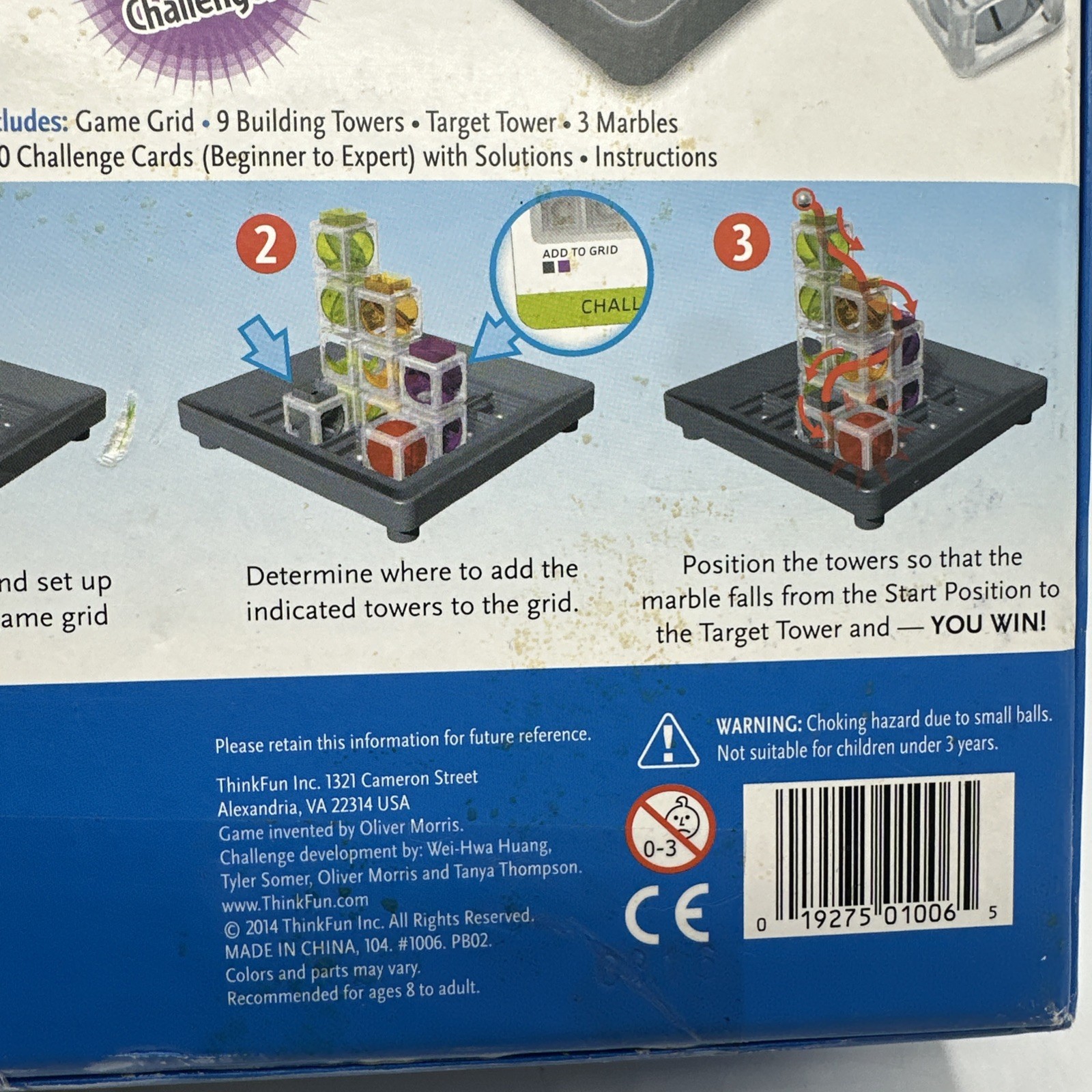 GRAVITY MAZE ThinkFun Falling Marble Logic Game Complete 2014