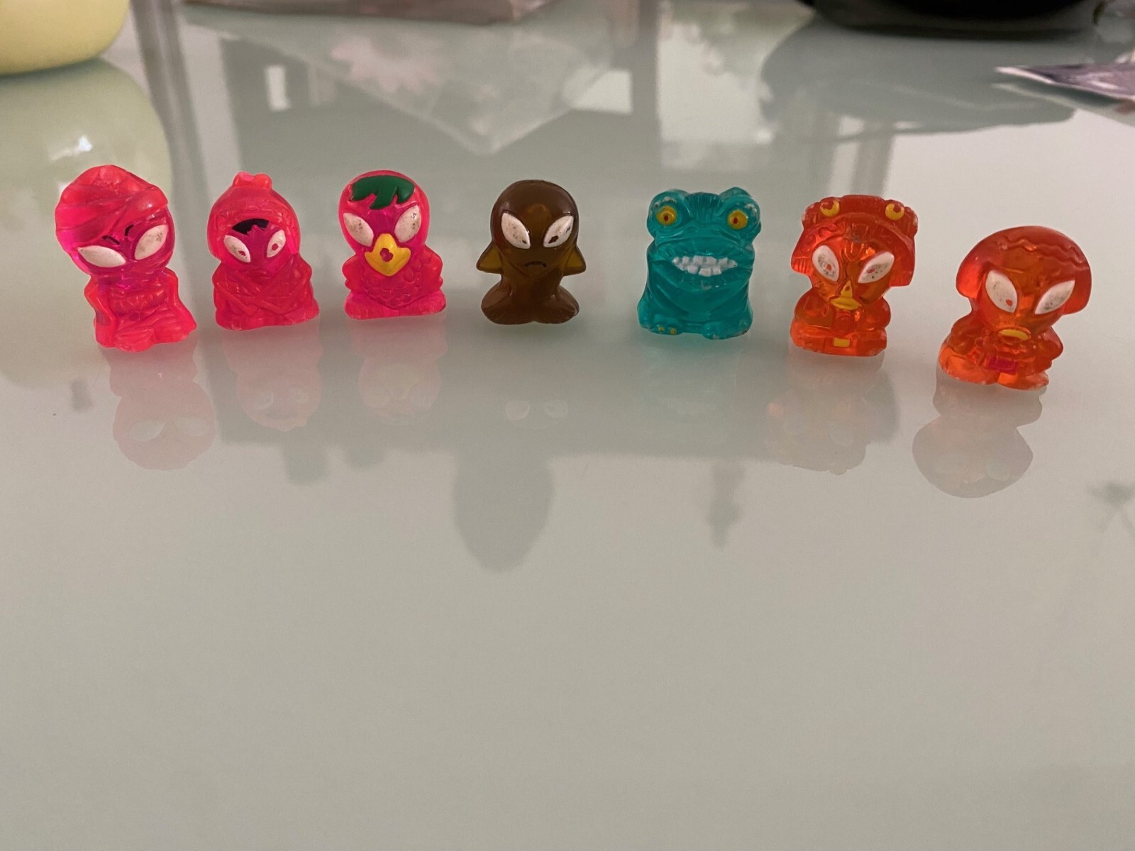 Crazy Bones Hielocos Coca Cola Alien Lot of 7