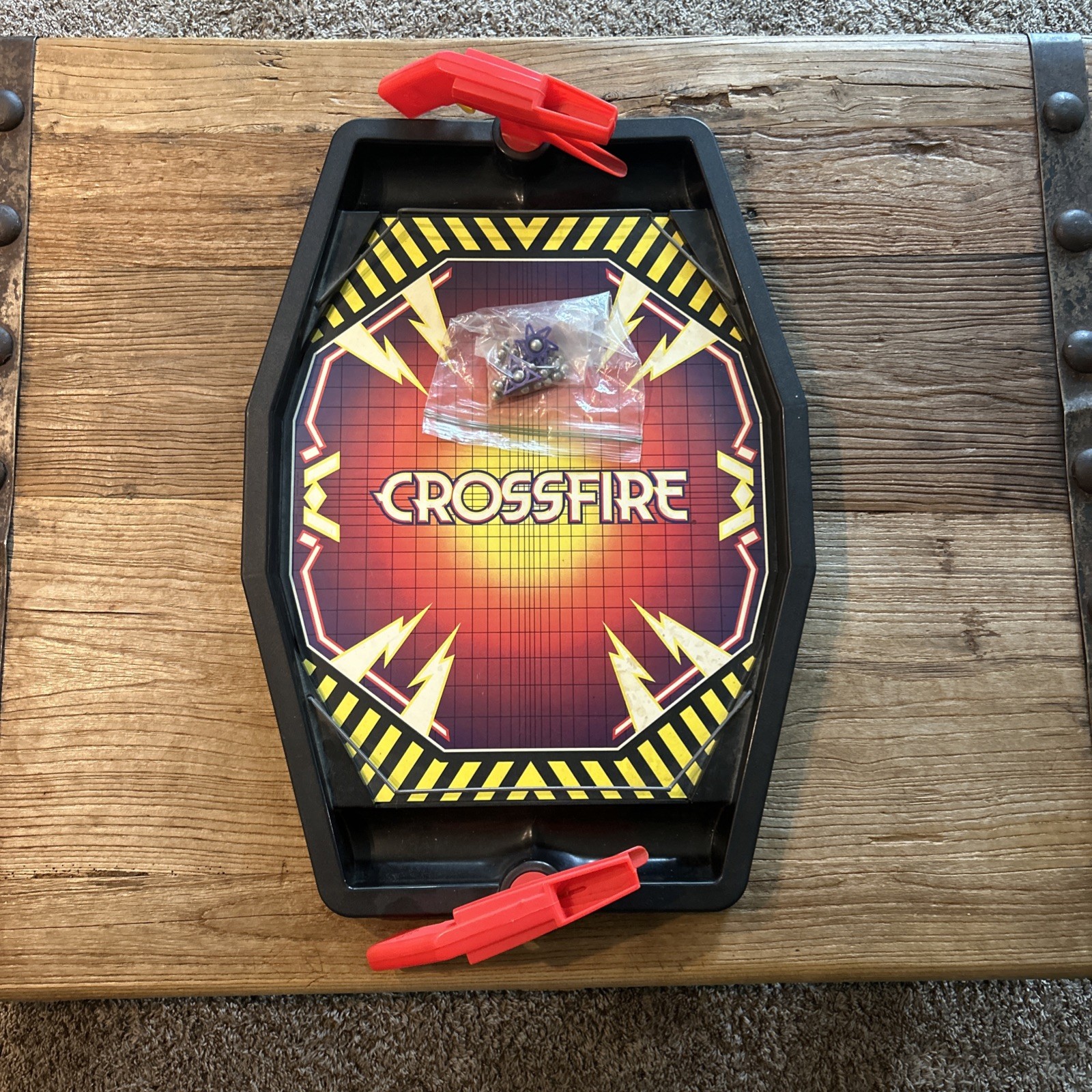 VINTAGE! 1988 Crossfire Game By Milton Bradley Complete Loose NR MINT!!!