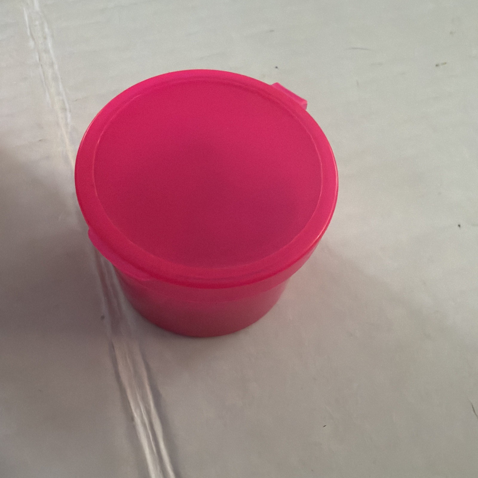 Lot Of 4 Vintage Pog Containers. 3 Medium, 1 Small. All Full Of Old Pogs