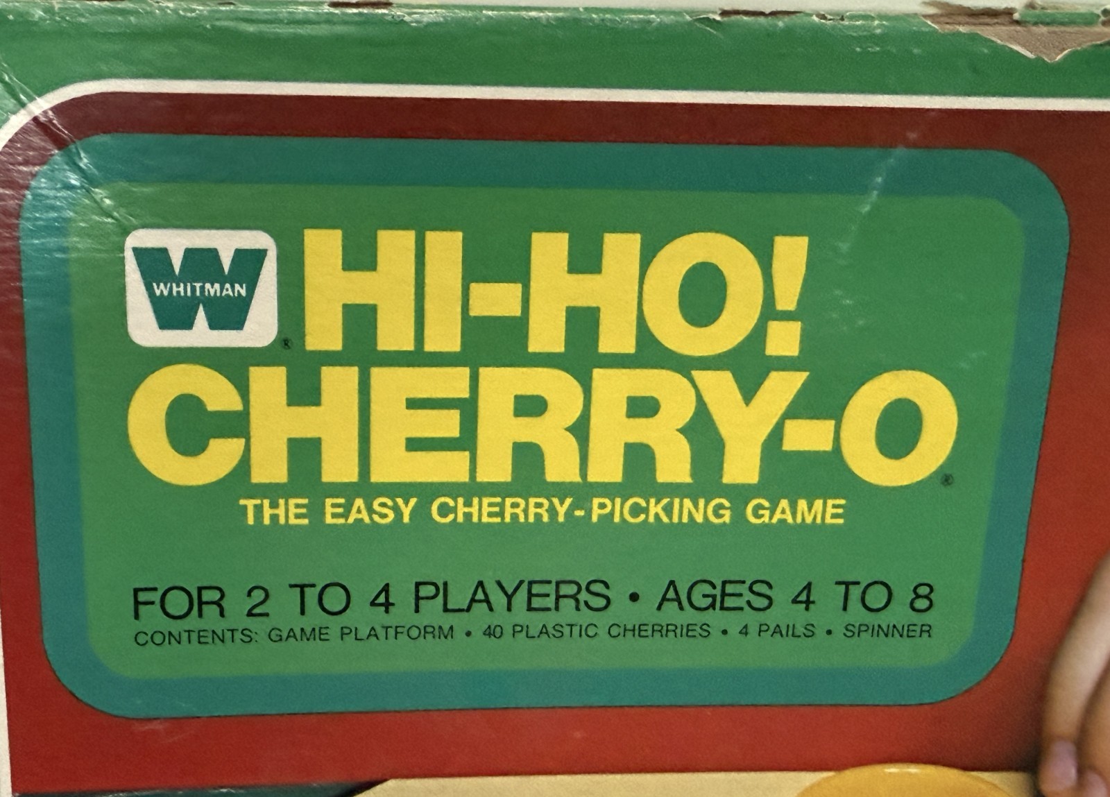 Vintage HI-HO! CHERRY-O GAME w/ Hooked Cherries Whitman 1973 Near COMPLETE