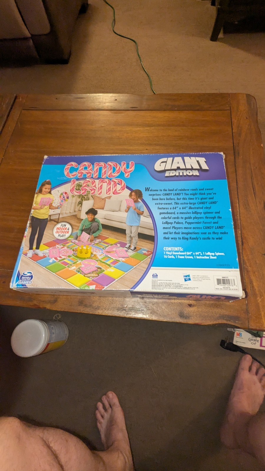 Candy Land Giant Edition Spin Master Preschool Game – Indoor/Outdoor Complete