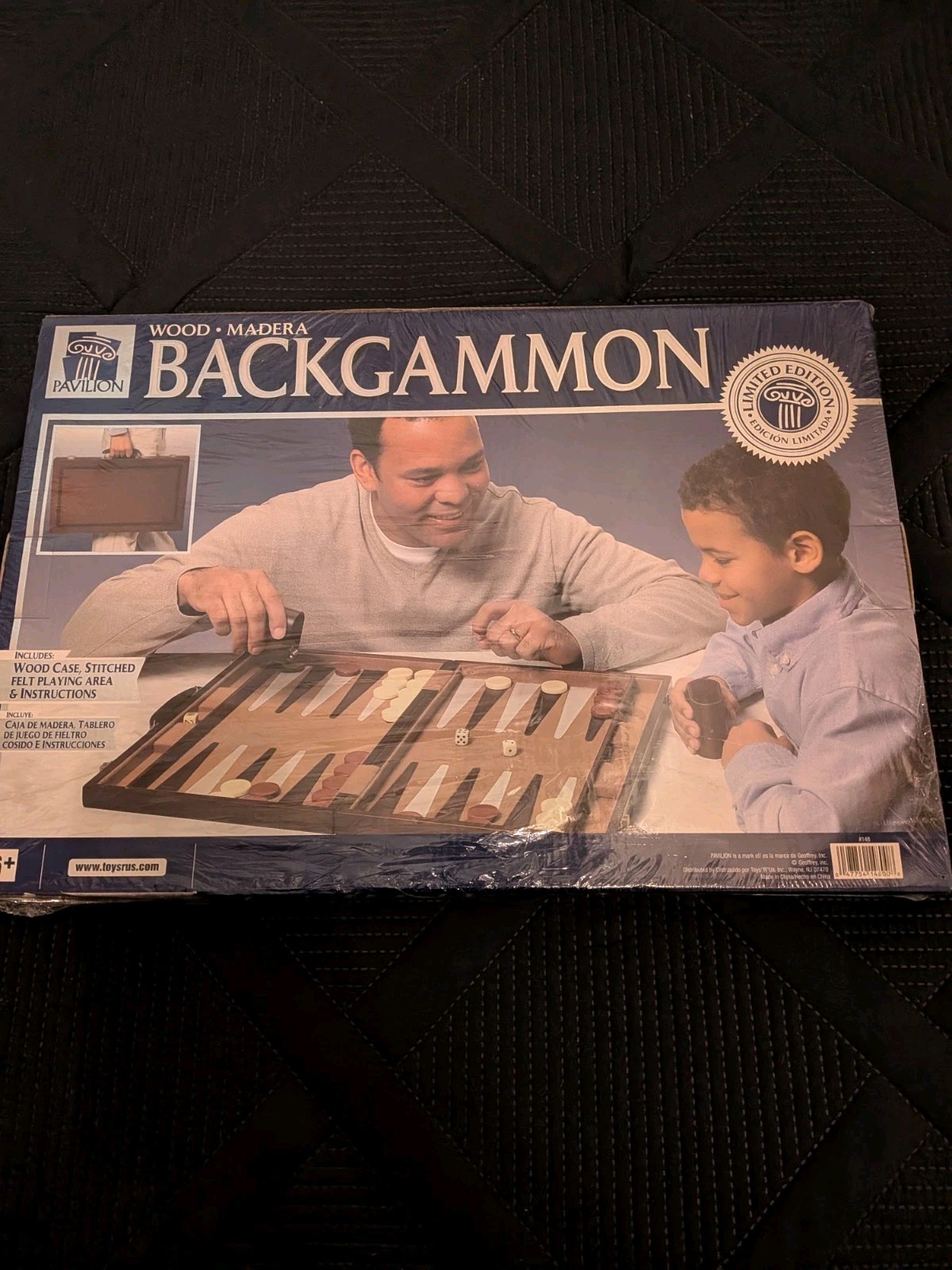 Pavilion Limited Edition Wood Madera Wooden Case Backgammon Game New Sealed