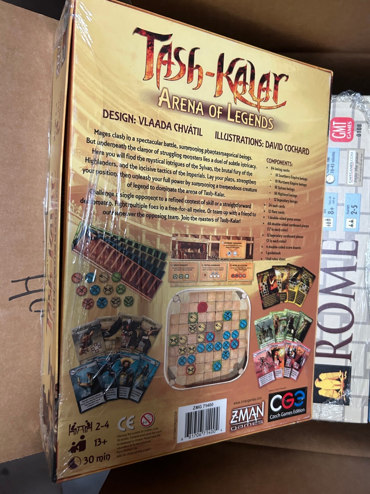 Lot of 5 Board Game Euro Byzantio, Tash Kalar, Rome A Brief History of the World