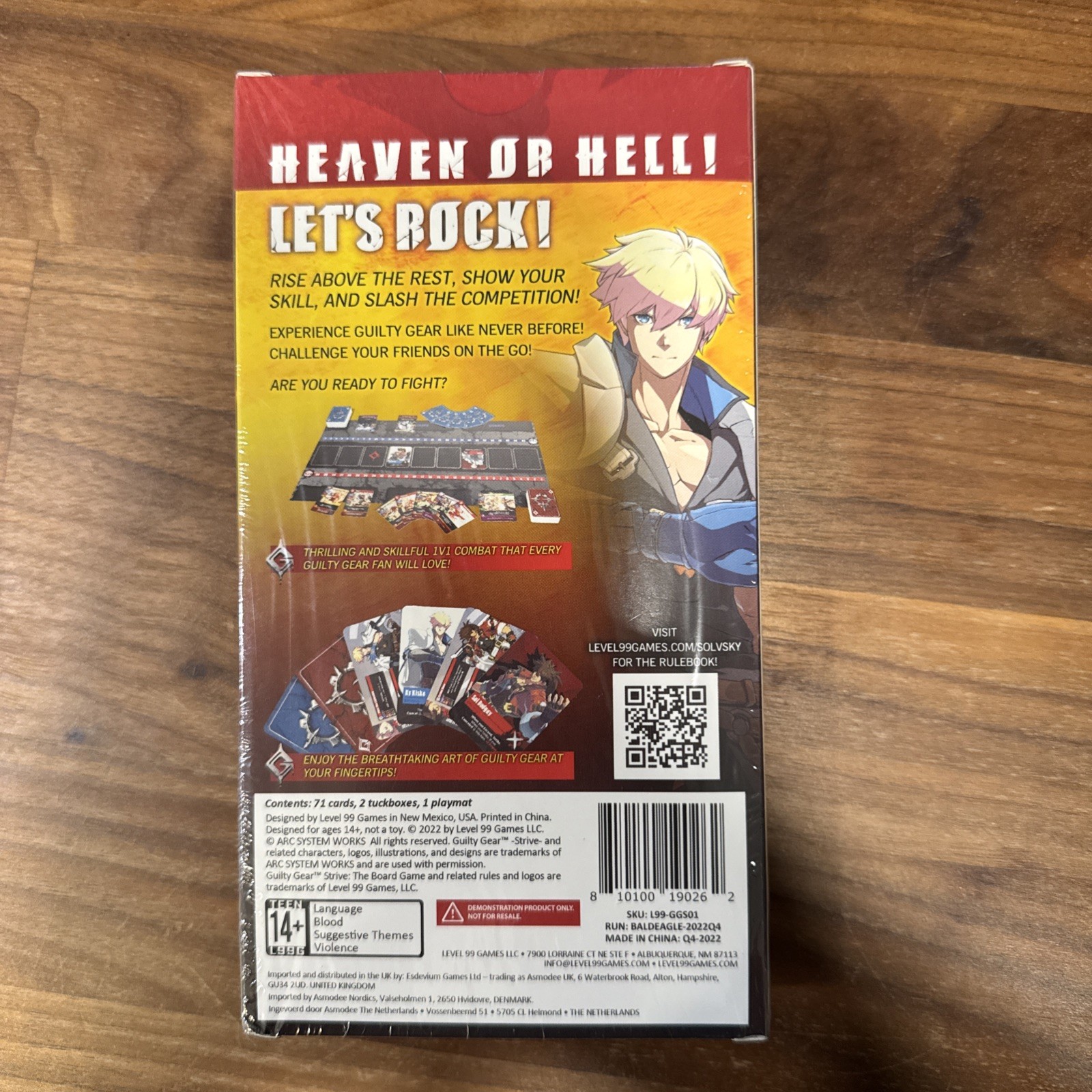 Guilty Gear Strive: The Board Game • Demo Deck • Level 99 Games • NEW SEALED