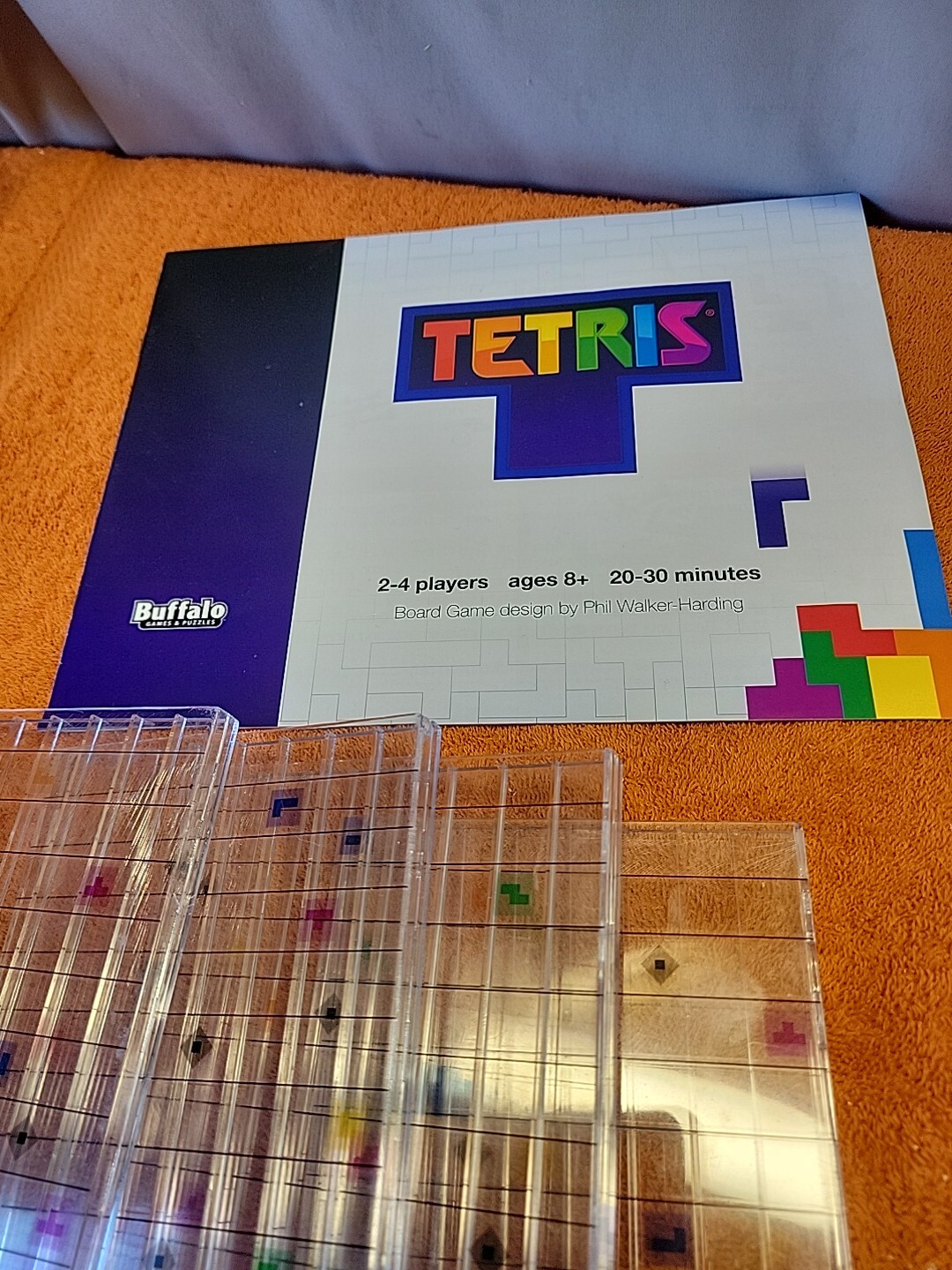 L•Vintage TETRIS Board Game Head-To-Head Multiplayer Strategy Game COMPLETE