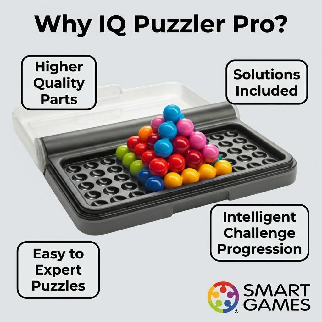 IQ Puzzler Pro | Boost Logic and Problem Solving Skills | Level Up with 120 2…