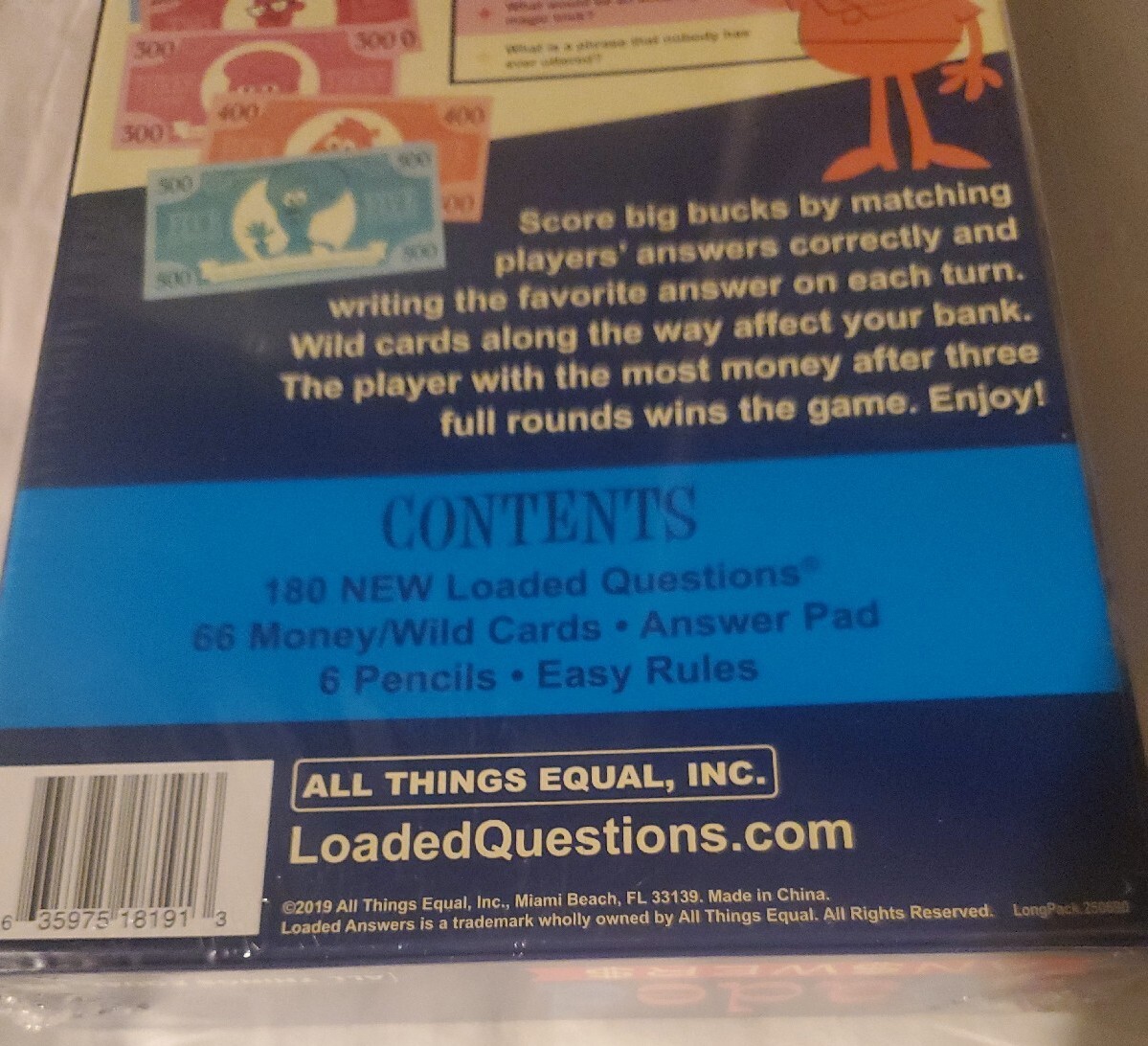 New Loaded Answers Party Card Game Where Funny Meets Money Ages 12+ 4-6 Players