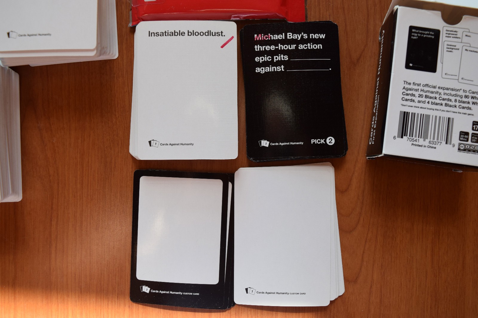 CARDS AGAINST HUMANITY, FIRST EXPANSION, NON-DENOMINATIONAL SEASONS GREETING LOT