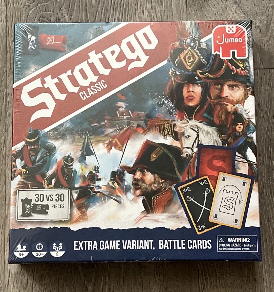 Stratego Classic Jumbo Board Game War Strategy Game With Battle Cards New Sealed