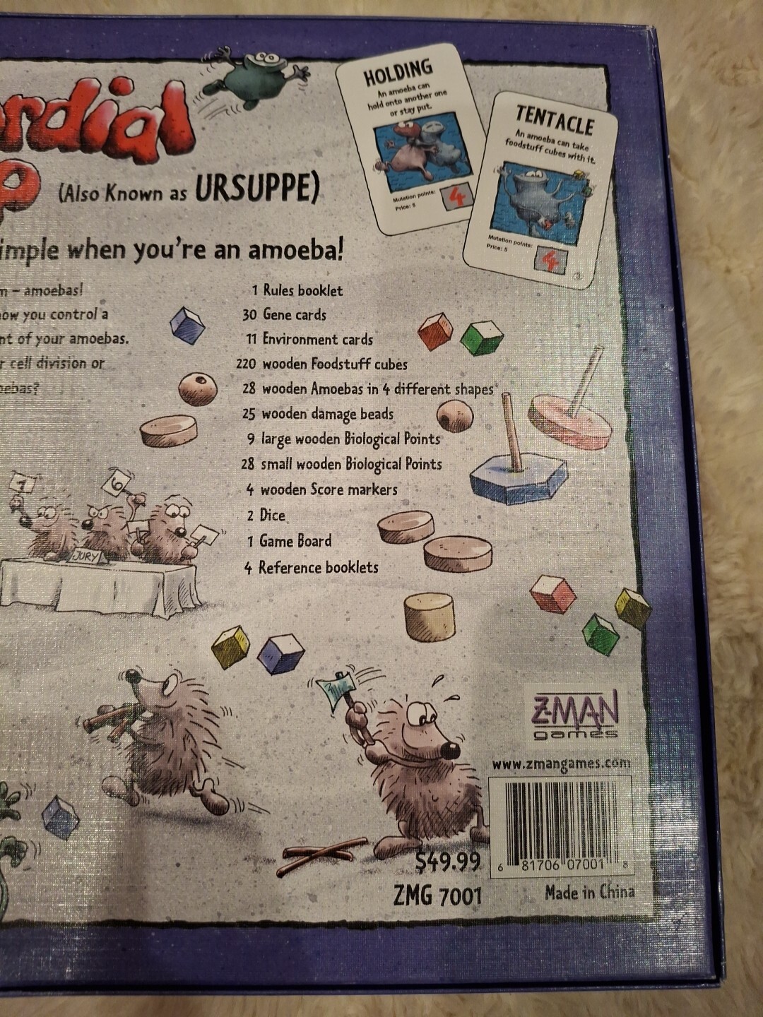 Primordial Soup / URSUPPE Board Game, Out of Print Z-Man Games 100% Complete