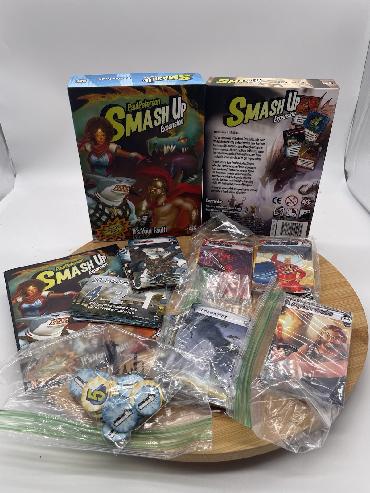 Smash Up It’s Your Fault Board Game Expansion AEG – Near Complete Read Desc