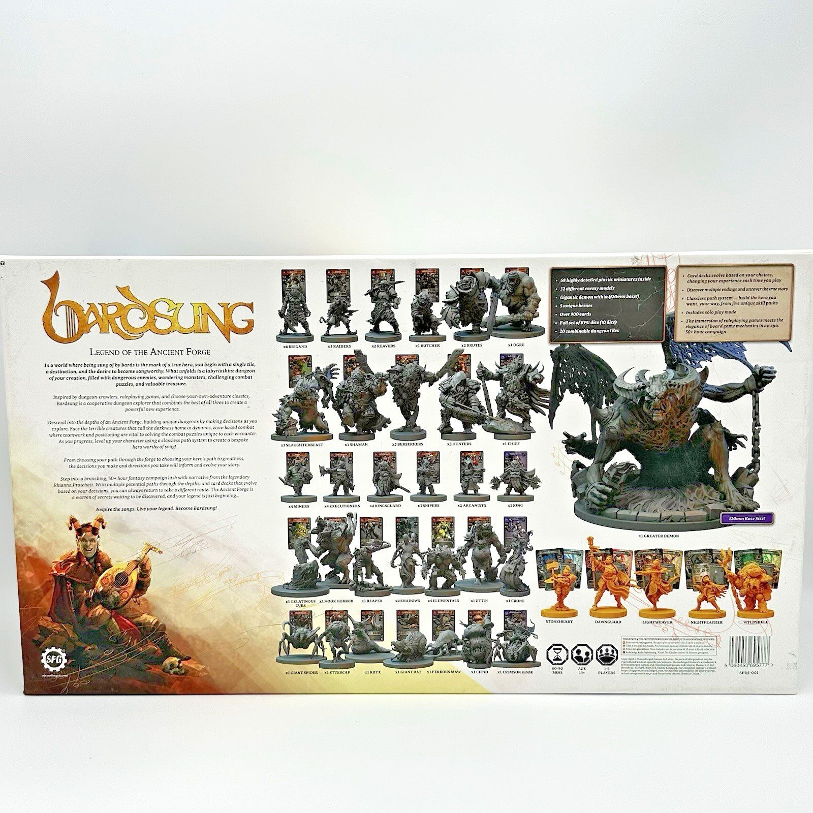 Bardsung Core Game Dungeon Crawl Legend of Ancient Forge New unpunched