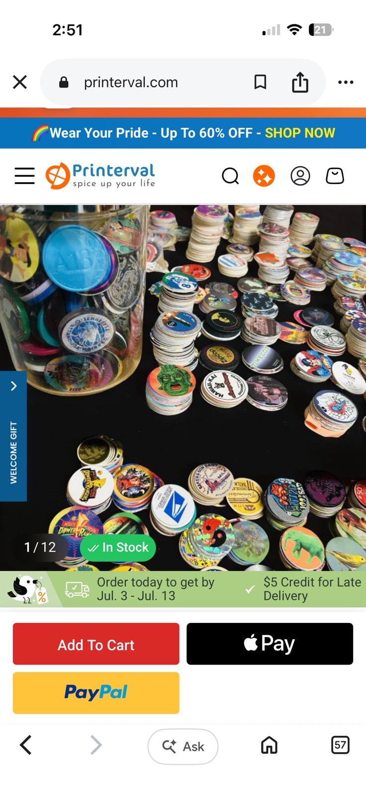 90s POGs – Set Of 50 w Container, Two Metal & Plastic Slammers