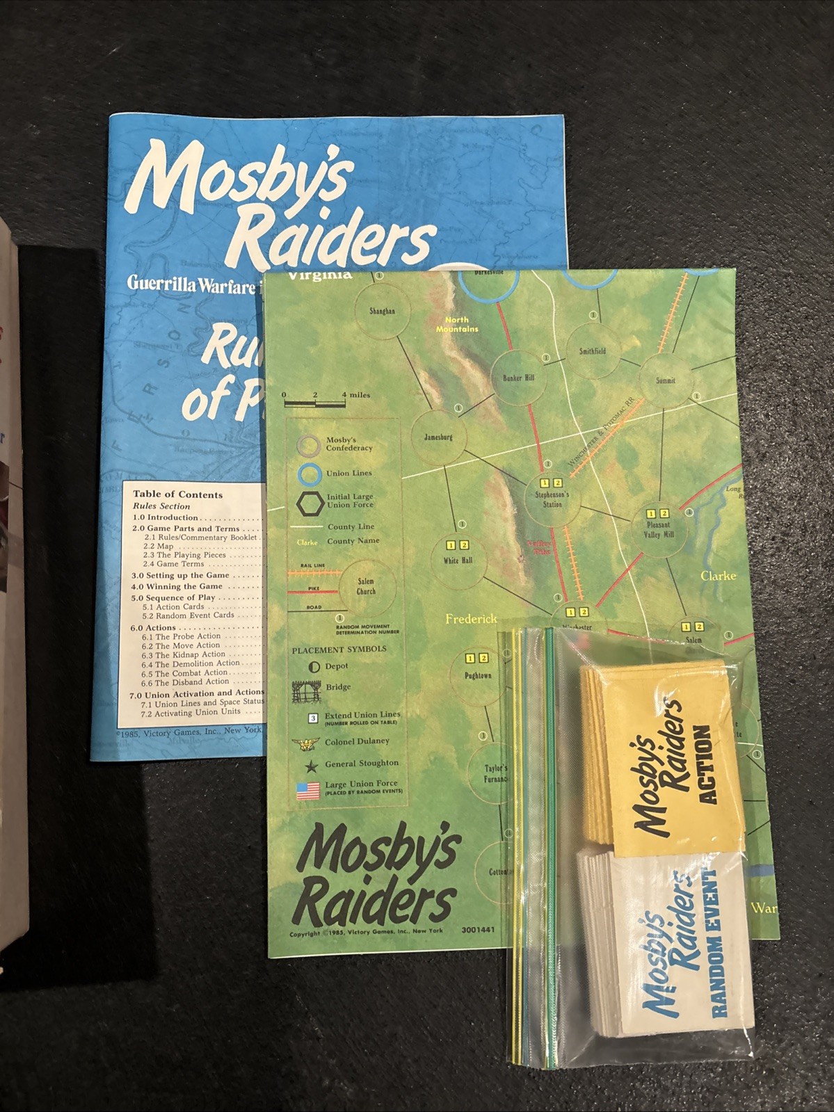 Mosby’s Raiders: Guerrilla Warfare in the Civil War (1985 Victory Games, Inc.)