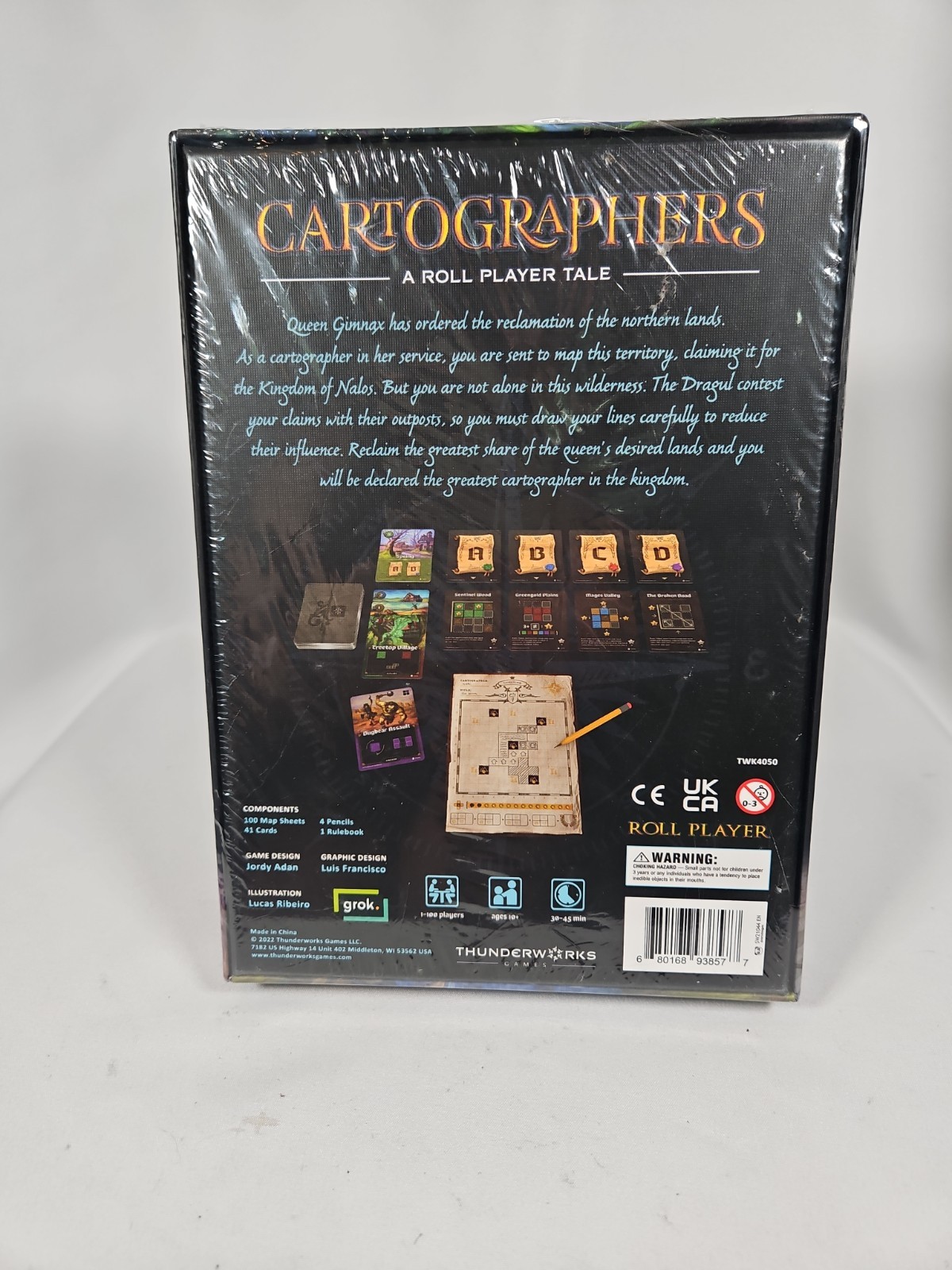 Cartographers by Jordy Adan – A Roll Player Tale Board Game, Brand New & Sealed