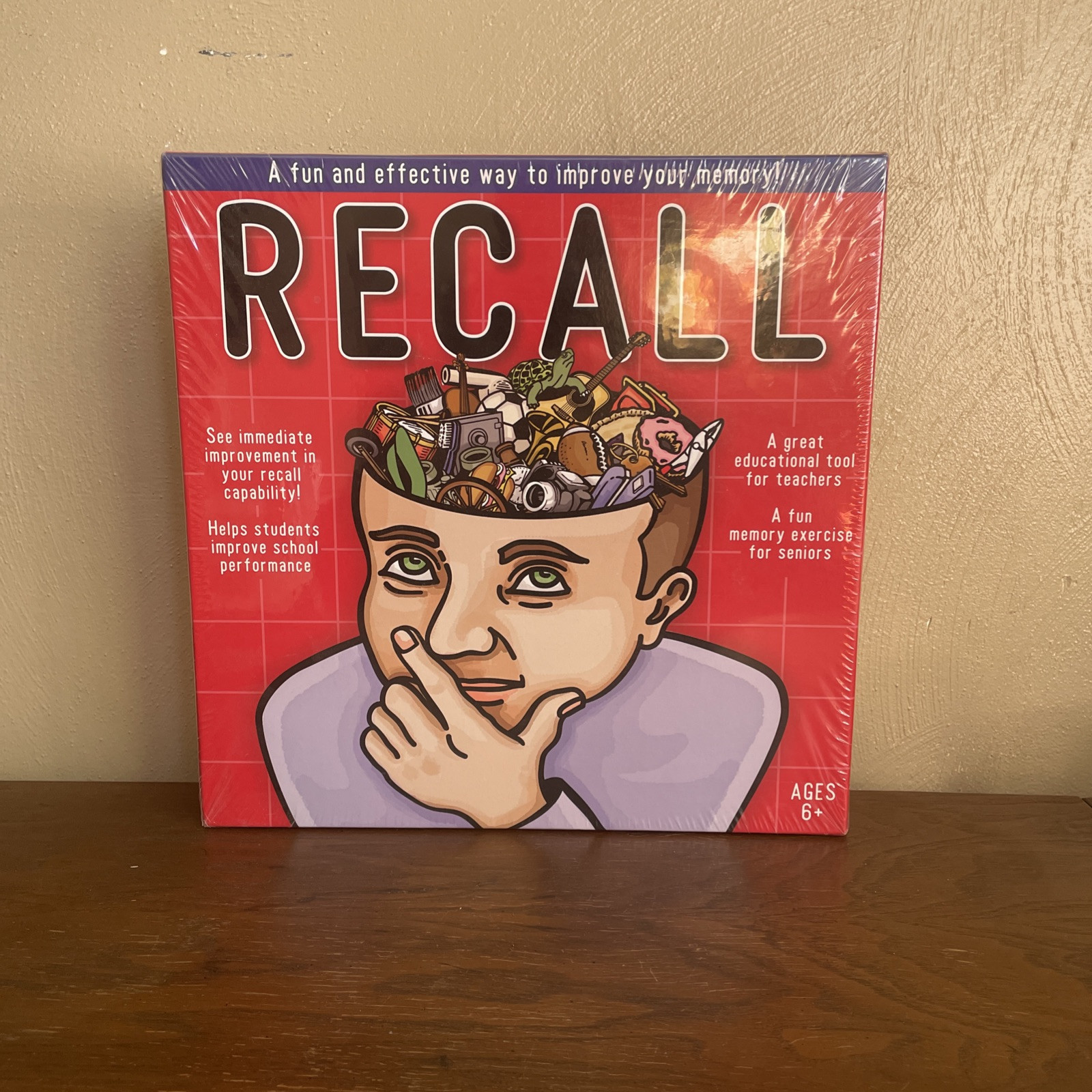 RECALL Board Game Fun Effective Way To Improve Memory Improves Recall 6+ Sealed
