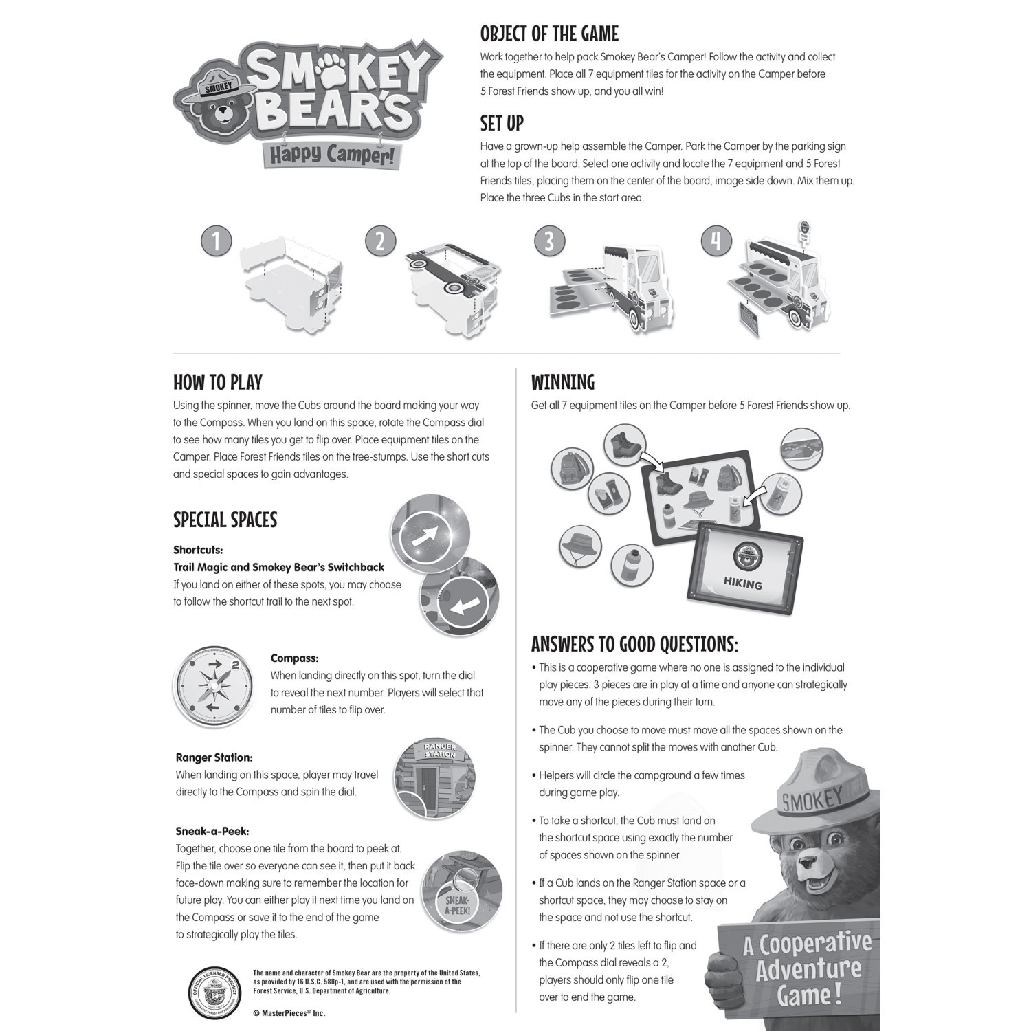 MasterPieces – Smokey Bear’s Happy Camper Co-Op Game