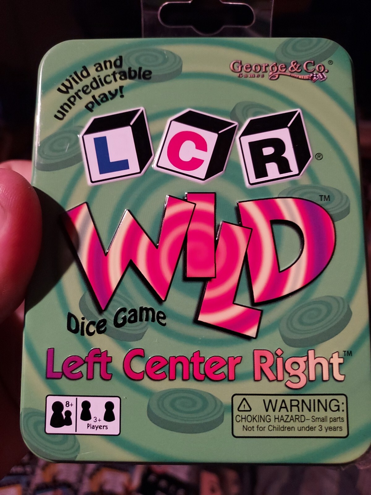 George & Co LCR WILD Dice Game, Left Center Right *Sealed NEW*