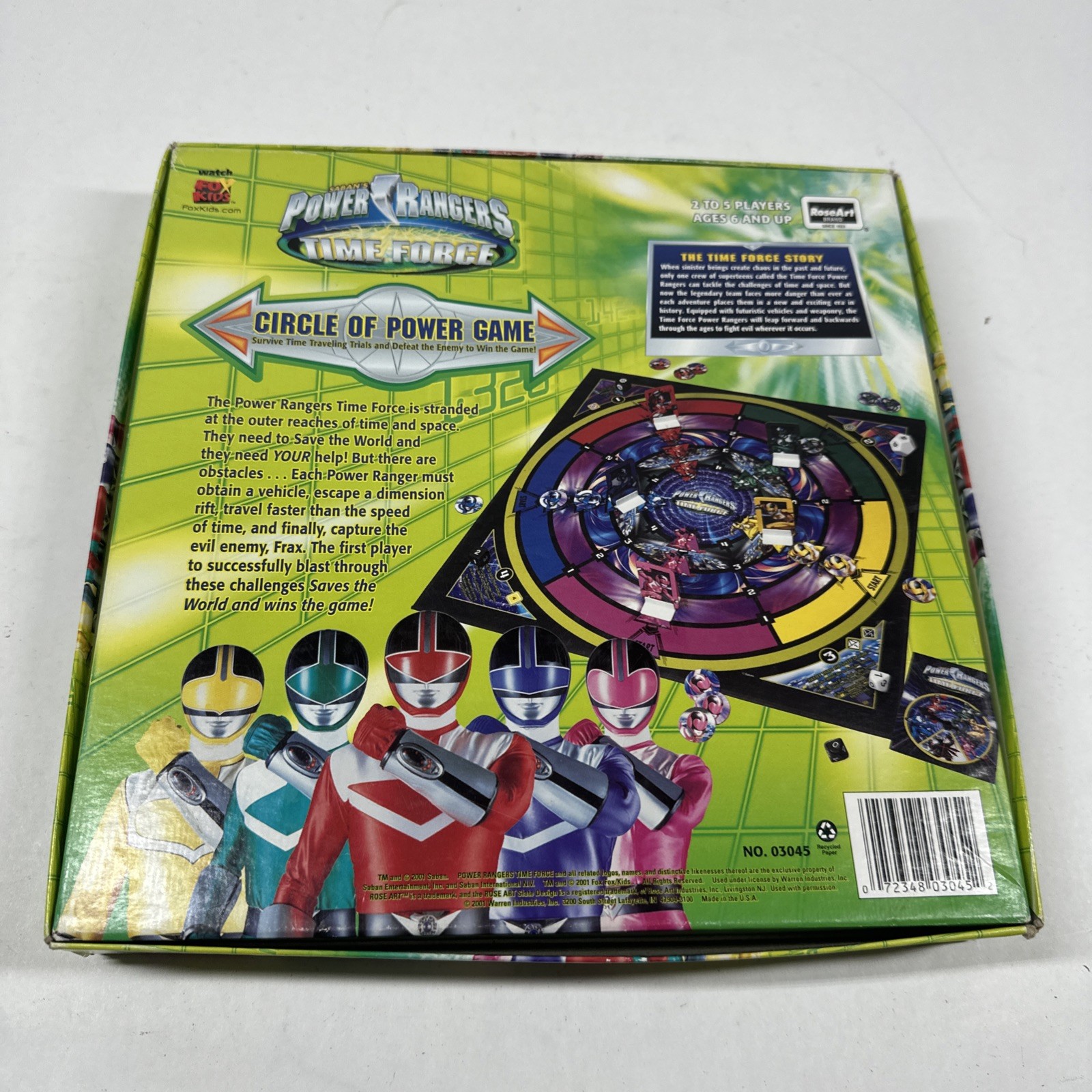 Power Rangers Board Game 2001 Missing 1 Pink Disk