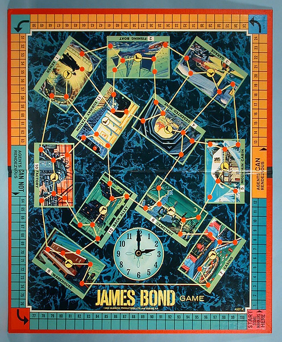 1964 James Bond Secret Agent 007 Game Sean Connery Milton Bradley Complete