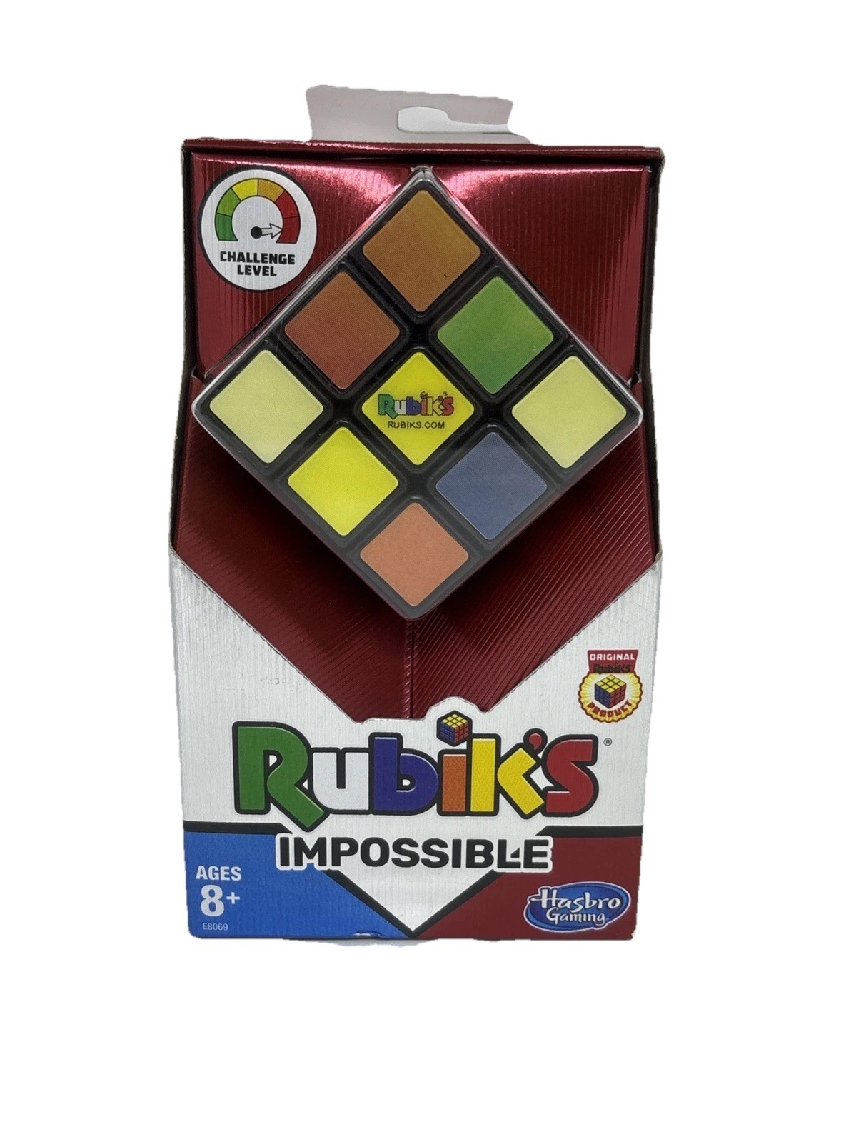 Rubik’s Cube Impossible Highly Challenging Iridescent Tiles Hasbro Gaming 8+