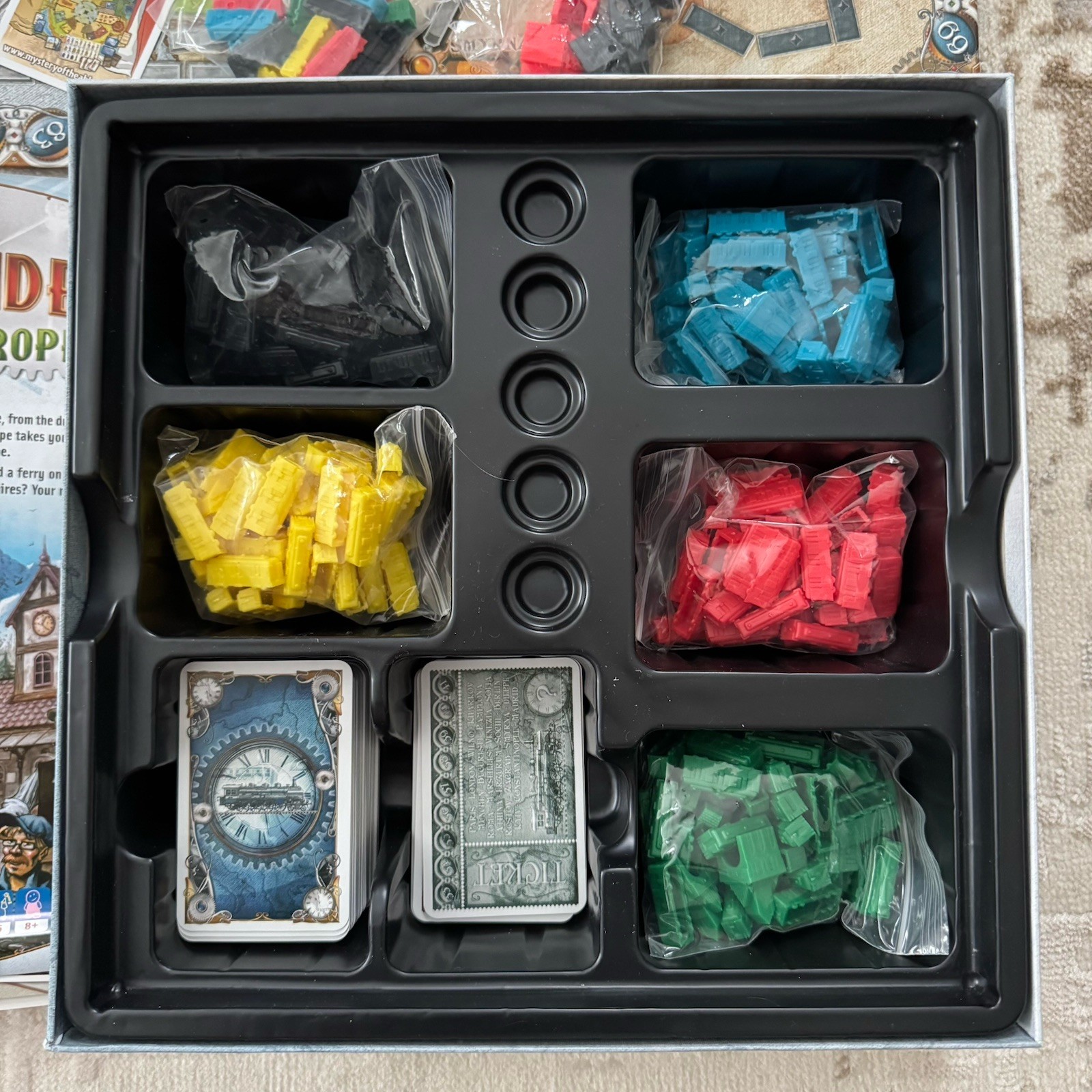 Days of Wonder Alan R. Moon Ticket To Ride Europe board game Complete