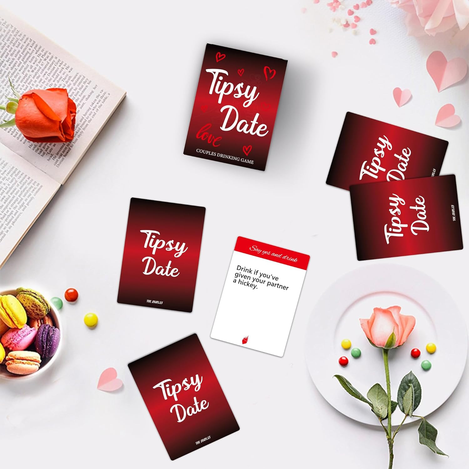 Tipsy Date Couples Games for Adults,Drinking Game for Couples,Drinking Card Game