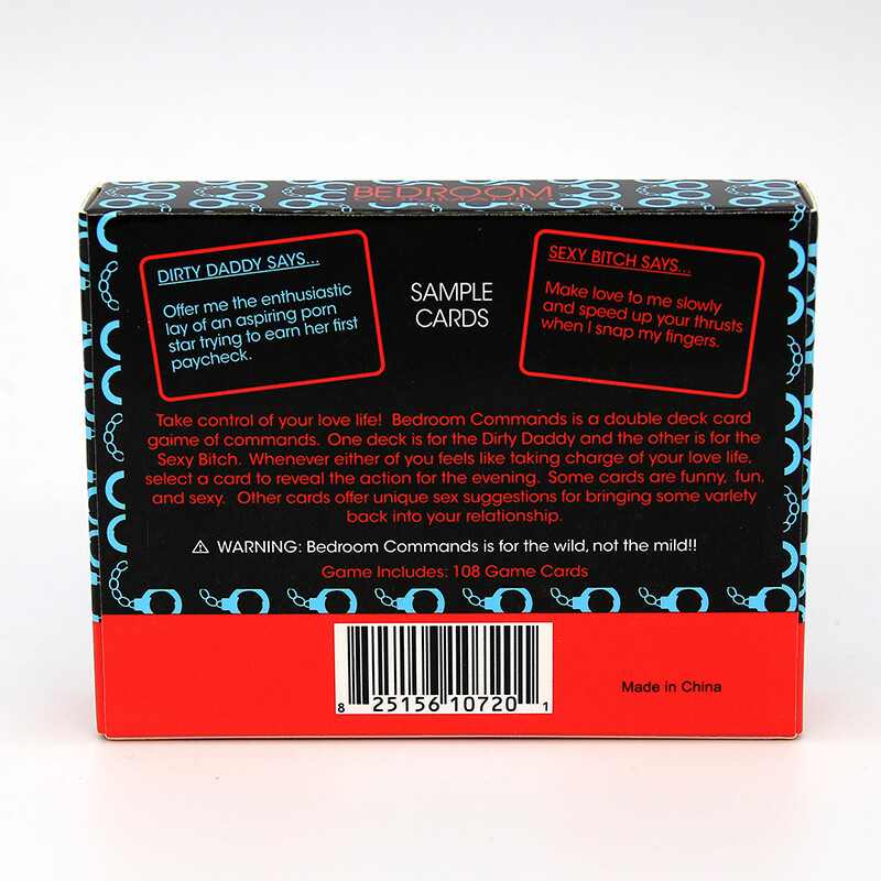 1Set Bedroom Command Game Couple Card Sex Adult Fun Card Naughty Gift Aid Battle