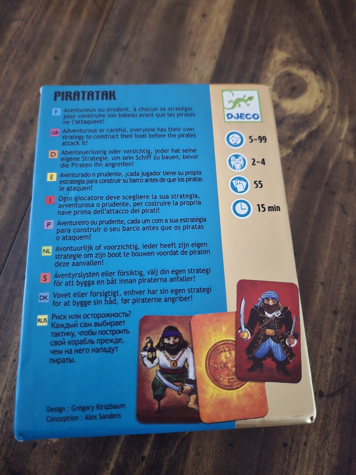 Djeco Piratatak Card Game Pirate Adventure & Strategy Game