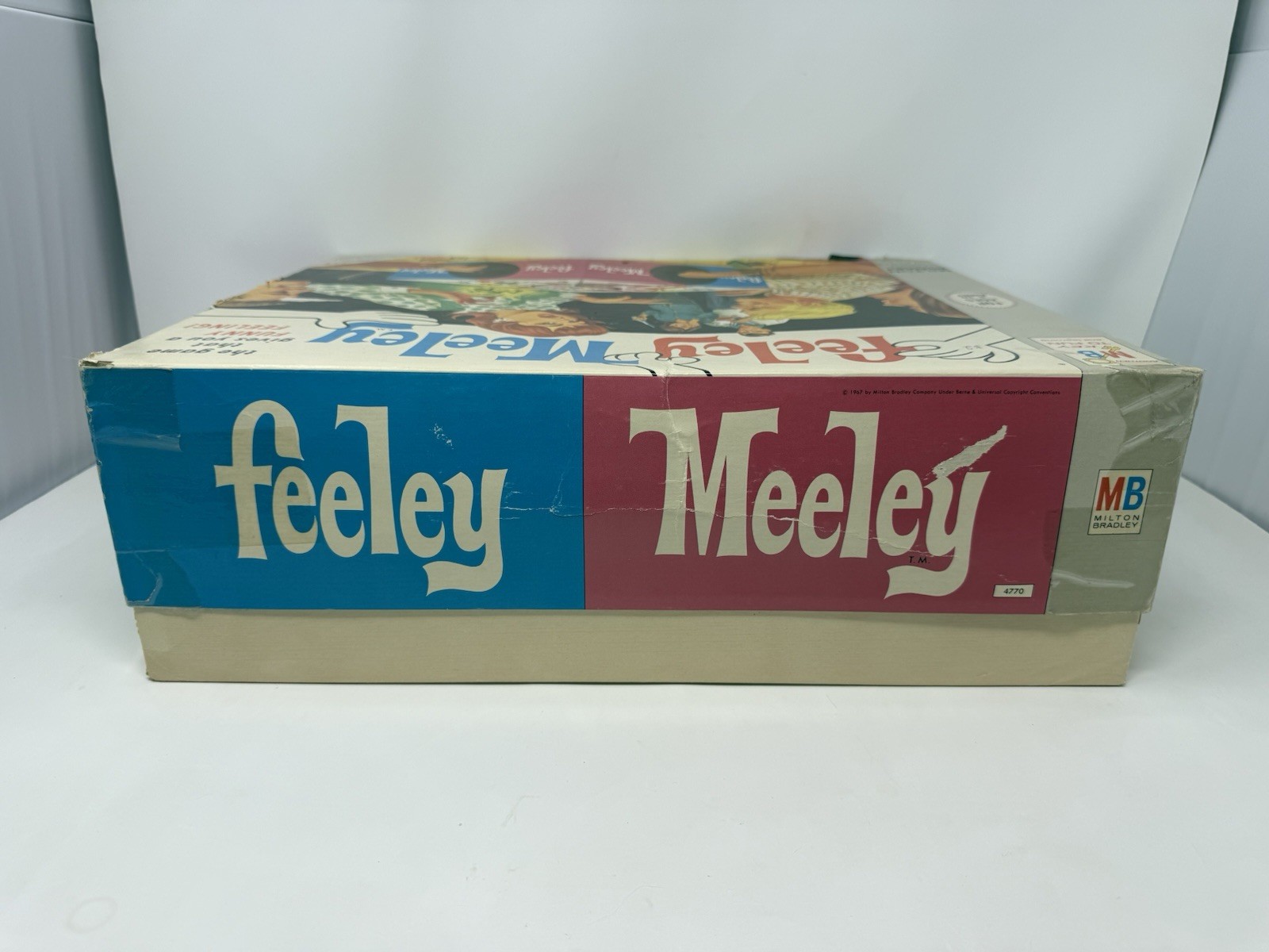 Milton Bradley Feeley Meeley 1967 Vintage Game W/ 18 Original Objects & 24 Cards