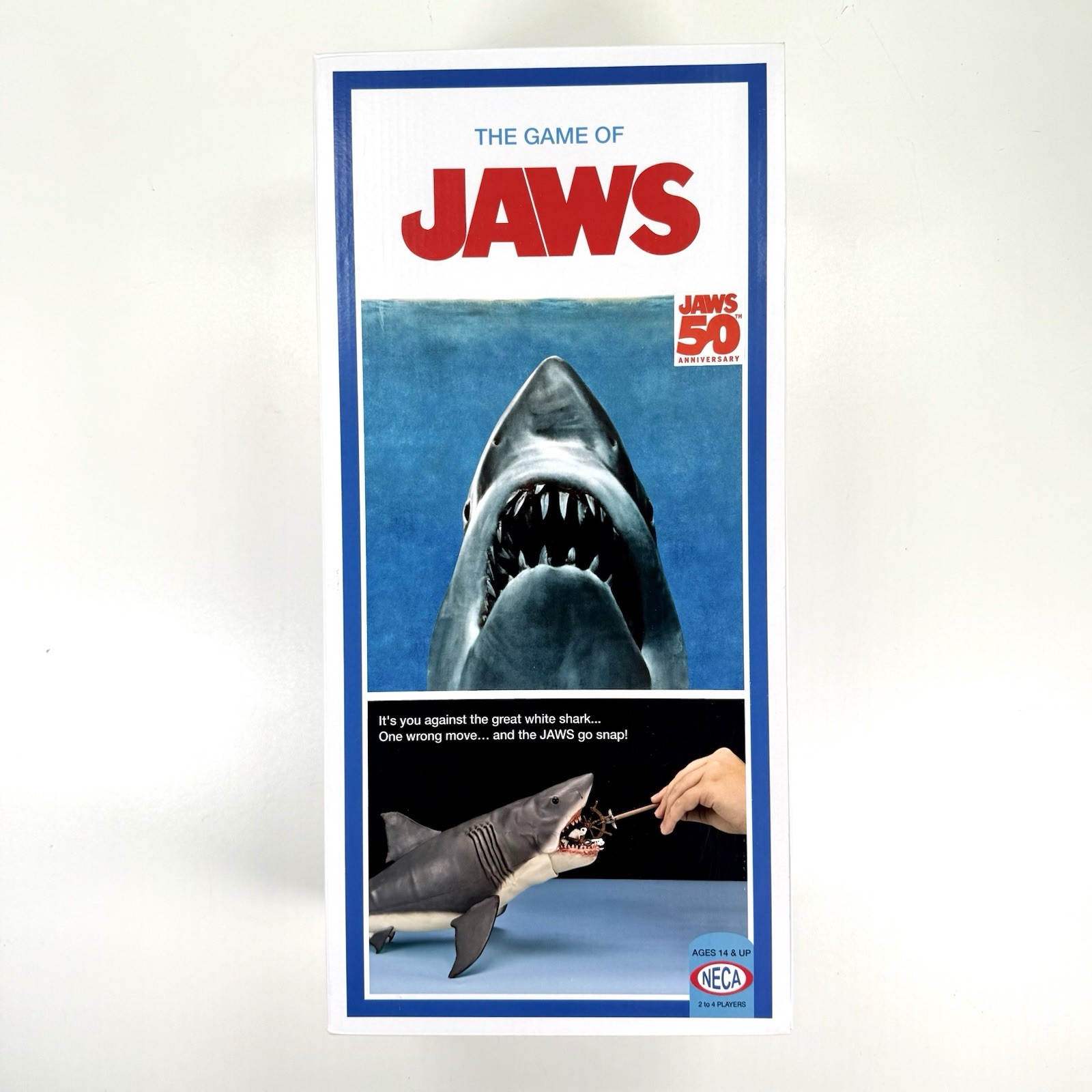 NECA Jaws The Game of Jaws 50th Anniversary Edition 15″ Shark – NEW & IN HAND