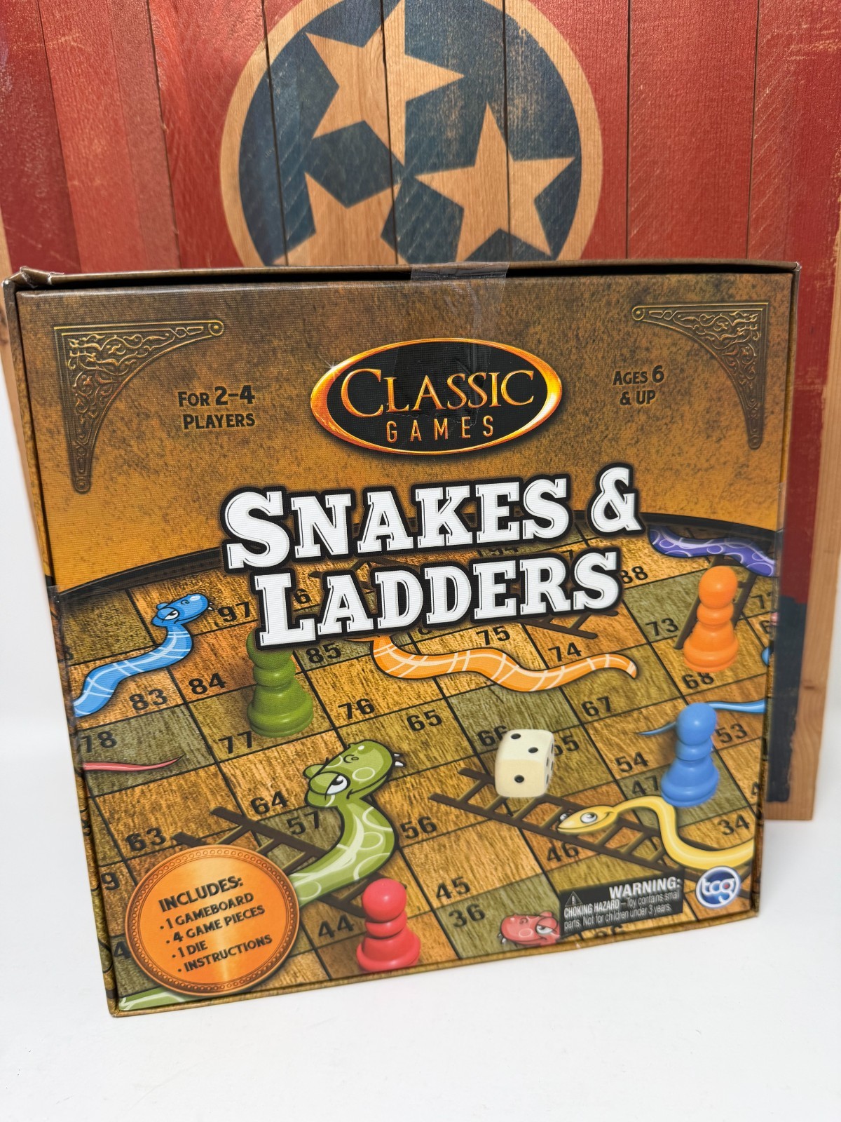 TCG Classic Games Snakes and Ladders Board Game Family Kids 91016