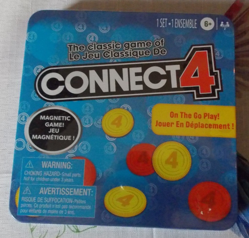 Hasbro Boardgame Connect 4 (Magnetic Tin Ed) Box BRND NEW! FREE FAST SHIP!